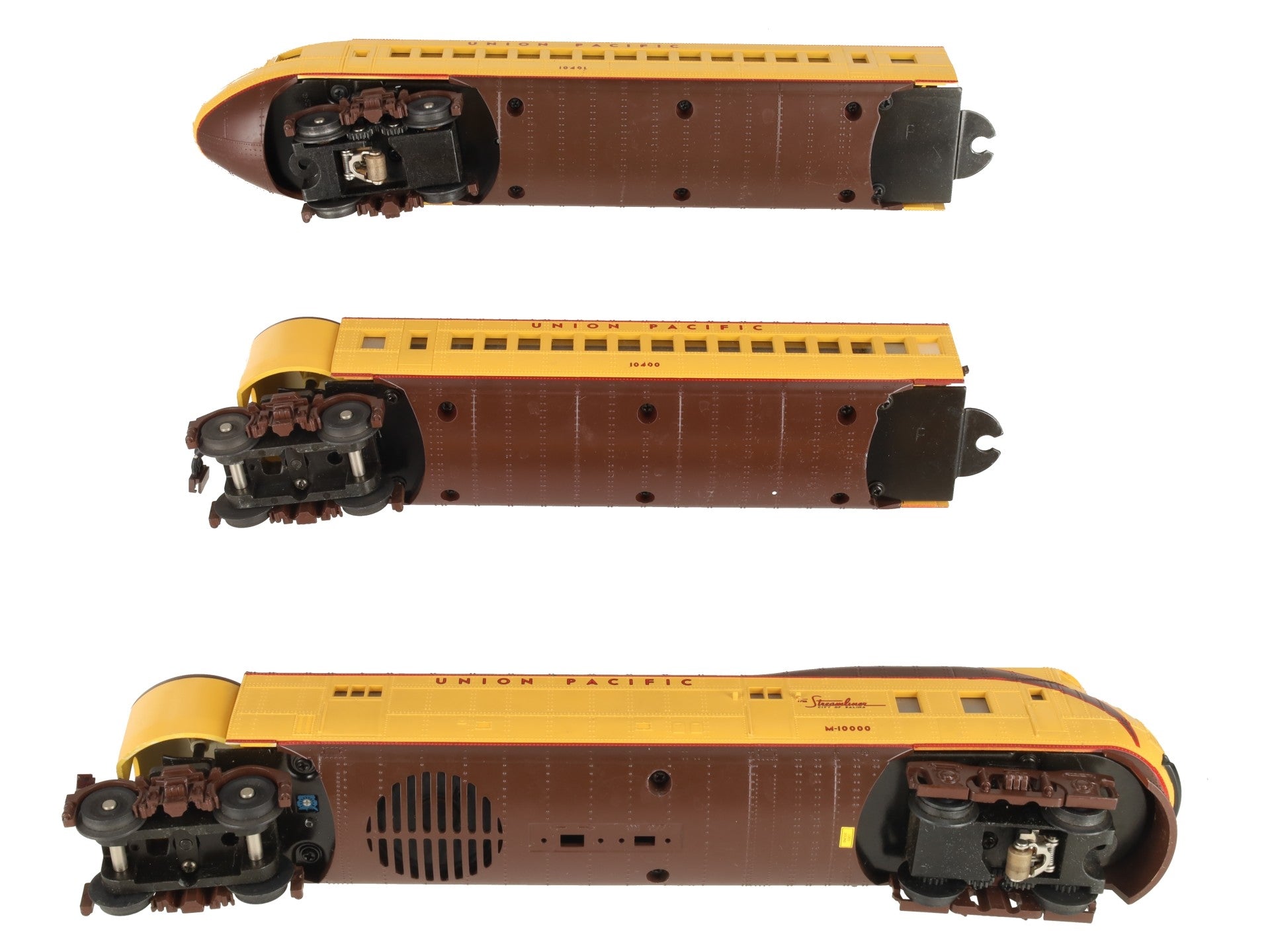 MTH 30-2197-0 Union Pacific M10000 Diesel Passenger Set w/LocoSound (Set of 3) EX/Box