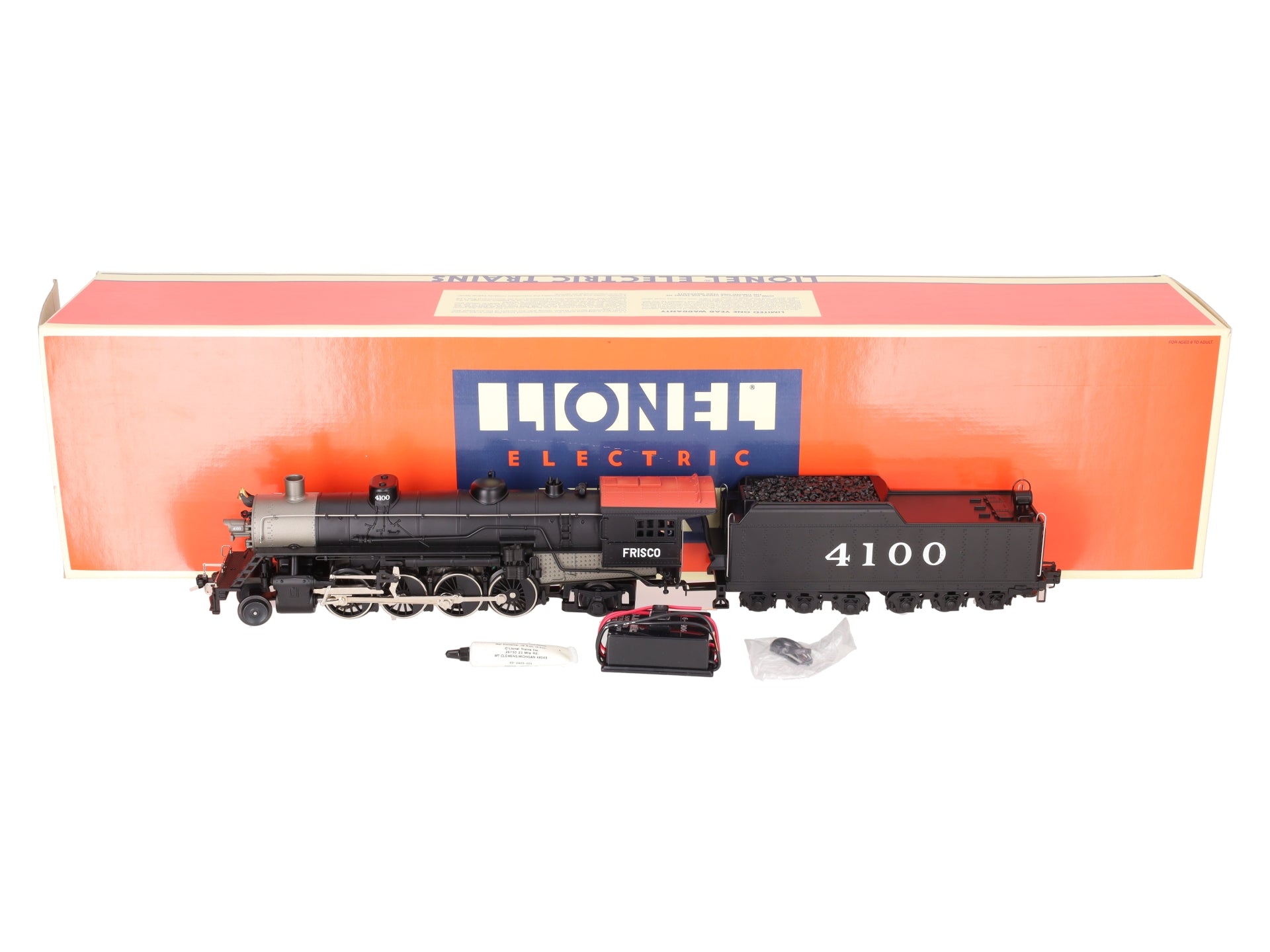 Lionel 6-18030 O Gauge Frisco 2-8-2 Mikado Steam Locomotive & Tender #4100 EX/Box