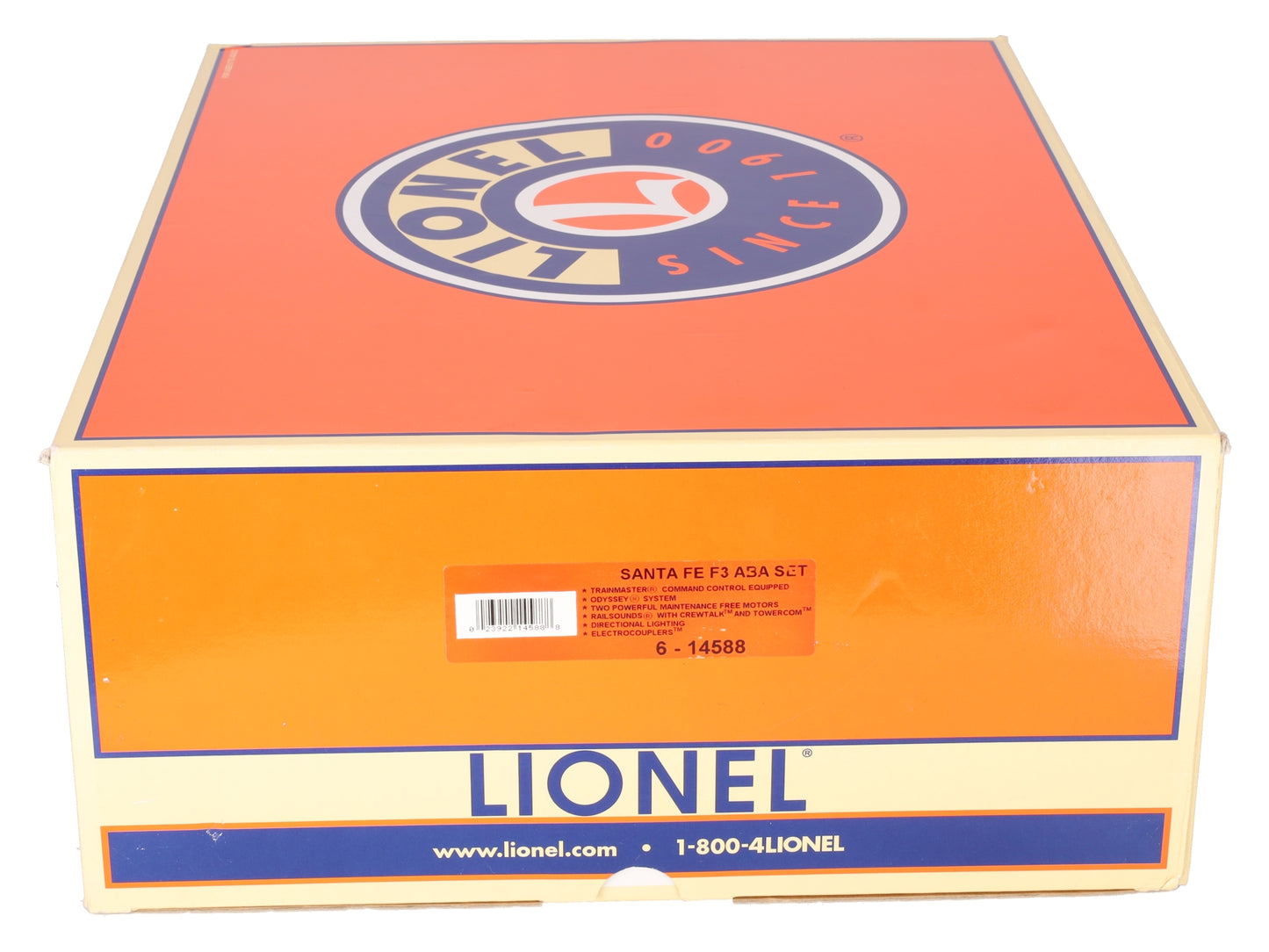 Lionel 6-14588 O Santa Fe F3 ABA Diesel Locomotive Set EX/Box