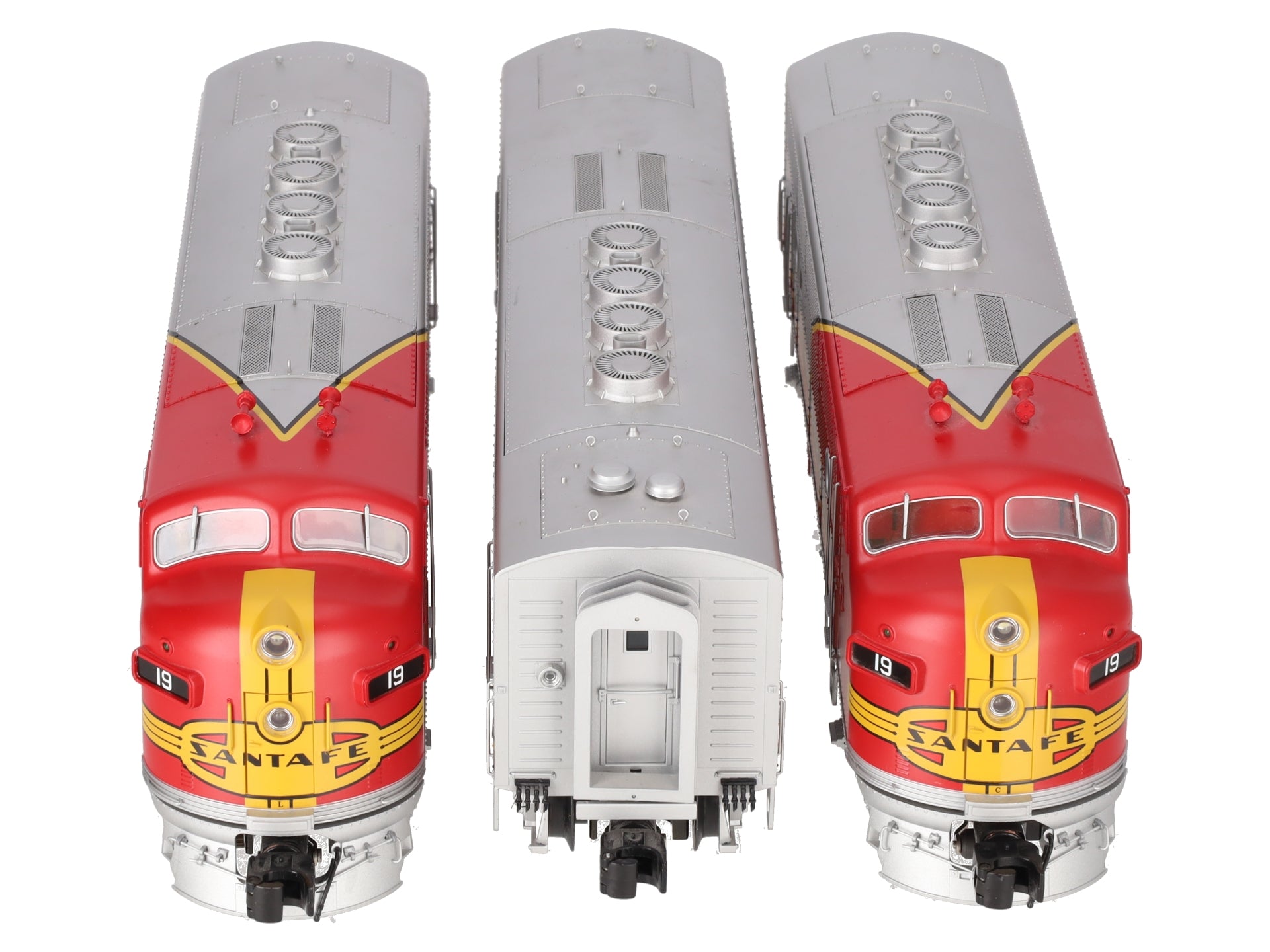 Lionel 6-14588 O Santa Fe F3 ABA Diesel Locomotive Set EX/Box