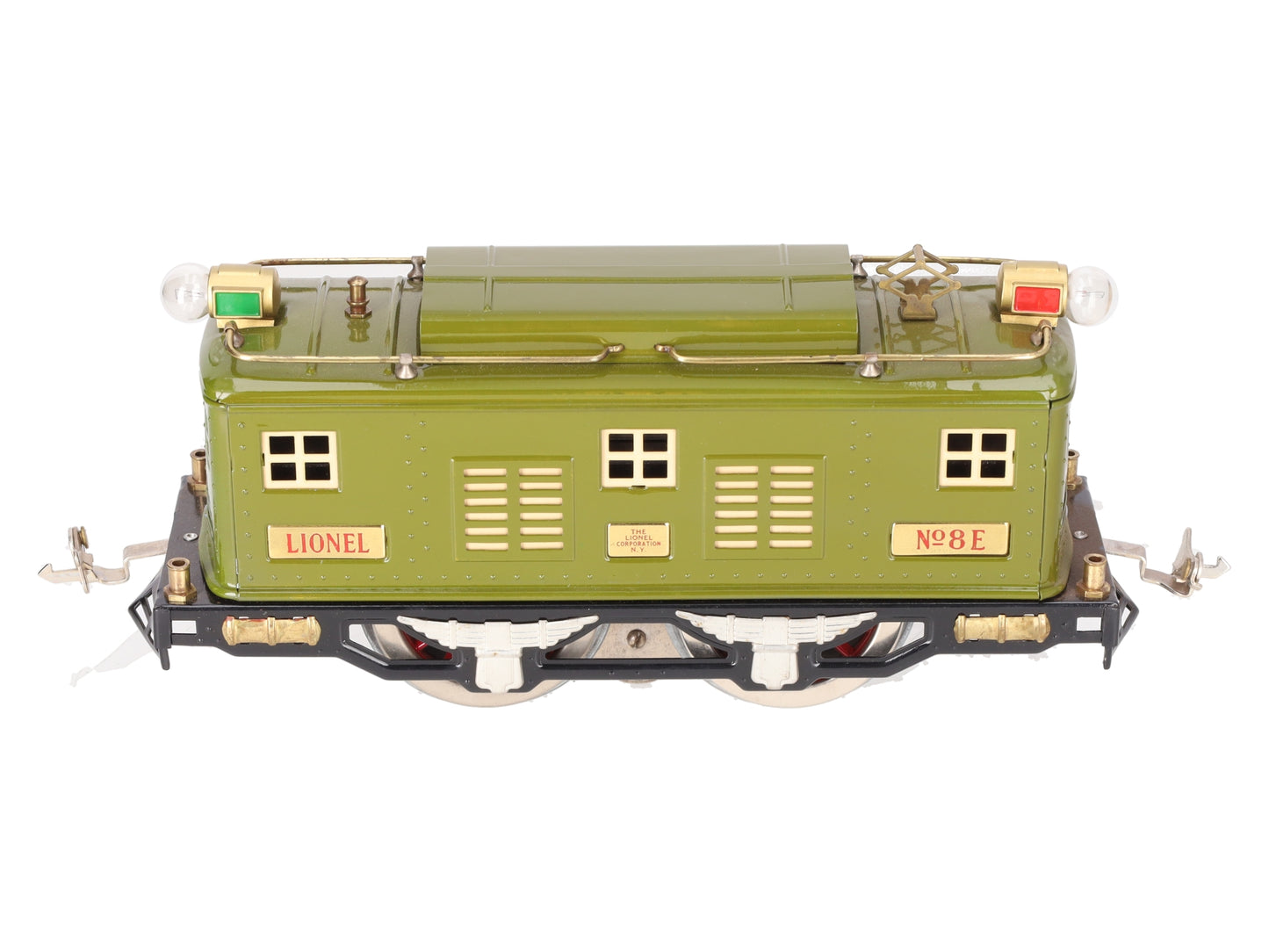 Lionel 8E Vintage Std. Gauge Olive 0-4-0 Powered Electric Locomotive -Restored