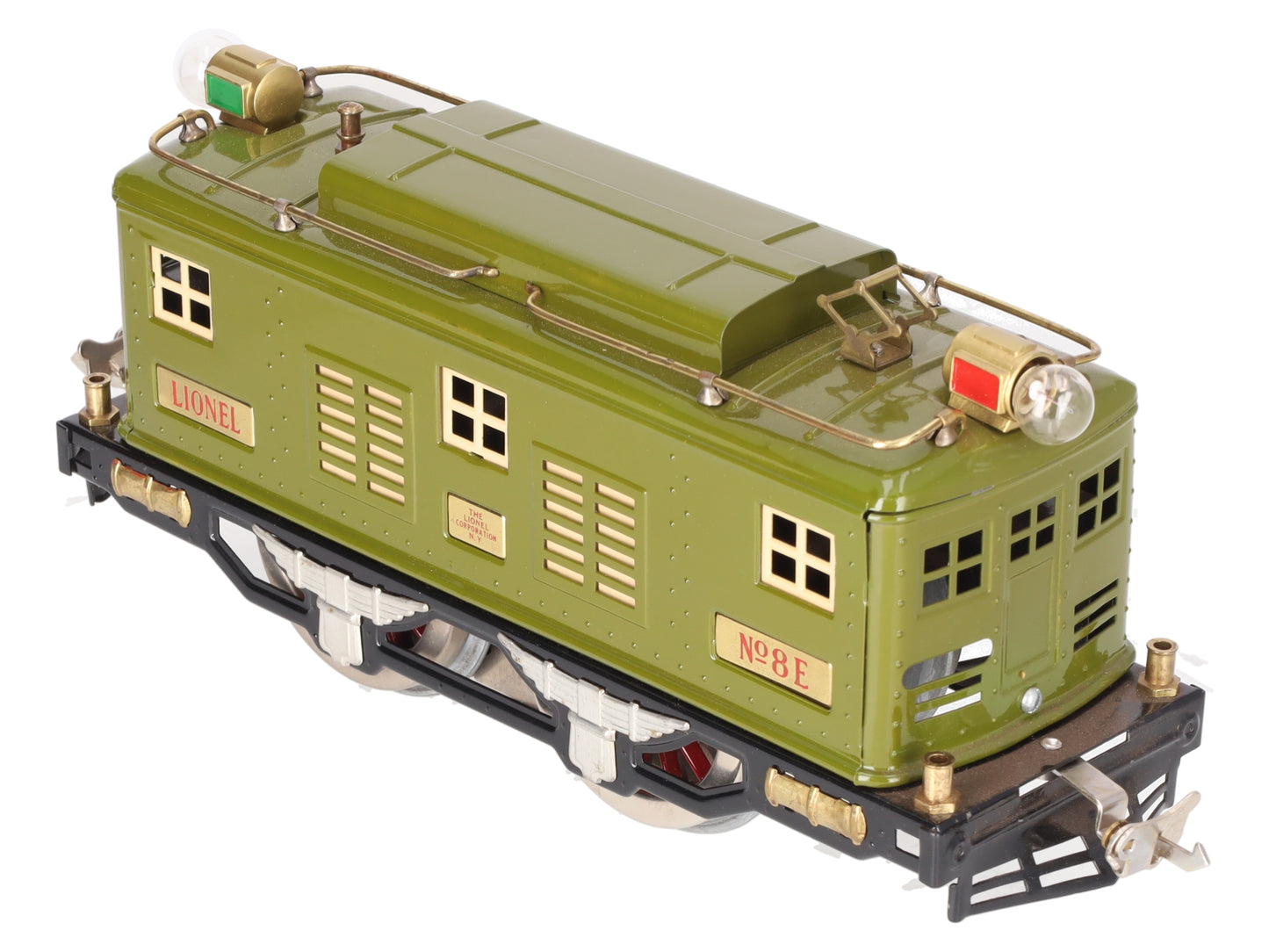 Lionel 8E Vintage Std. Gauge Olive 0-4-0 Powered Electric Locomotive -Restored