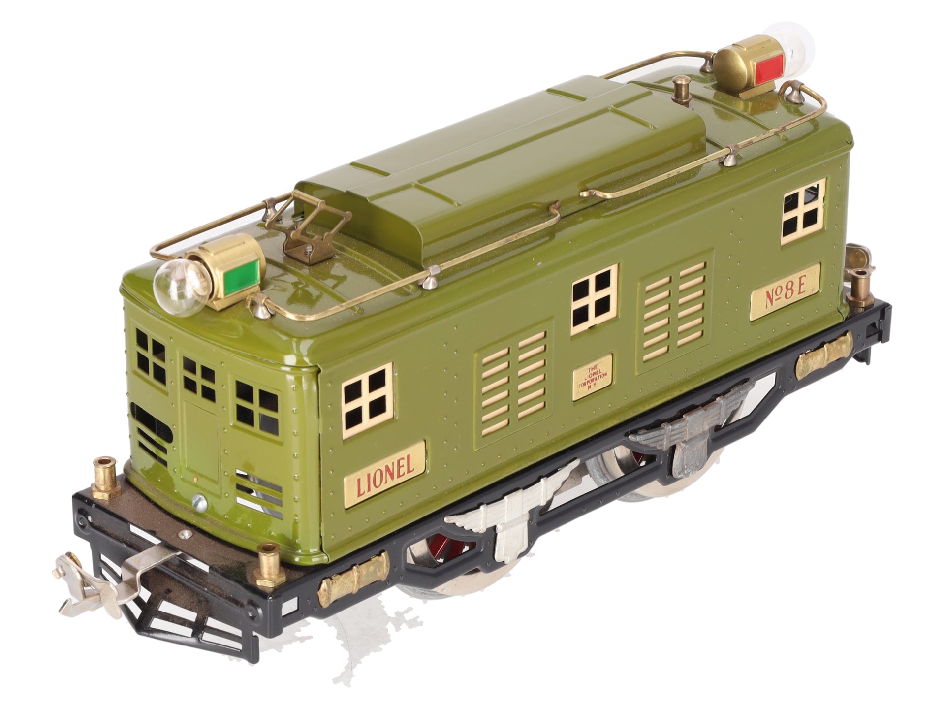 Lionel 8E Vintage Std. Gauge Olive 0-4-0 Powered Electric Locomotive -Restored
