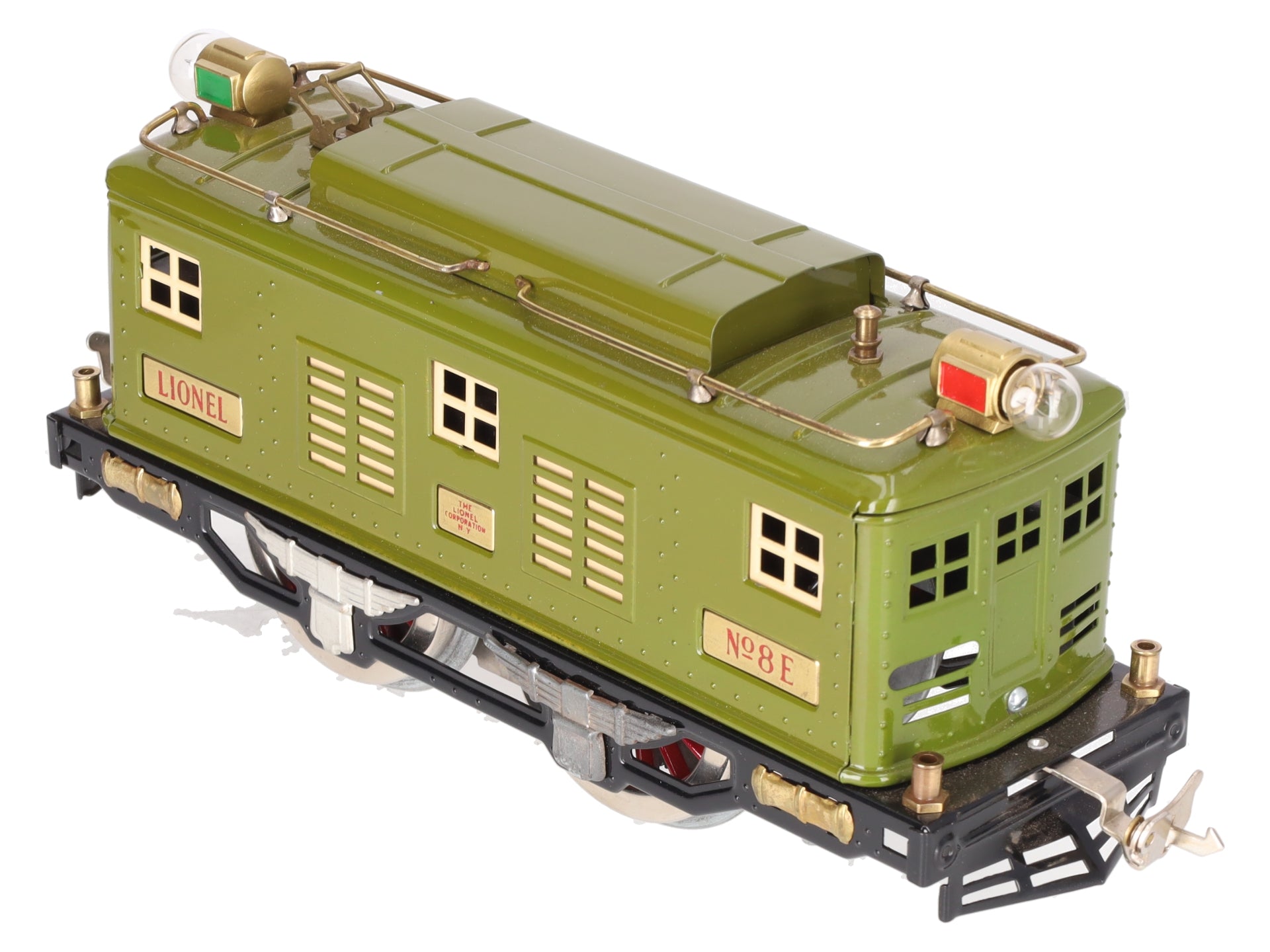 Lionel 8E Vintage Std. Gauge Olive 0-4-0 Powered Electric Locomotive -Restored