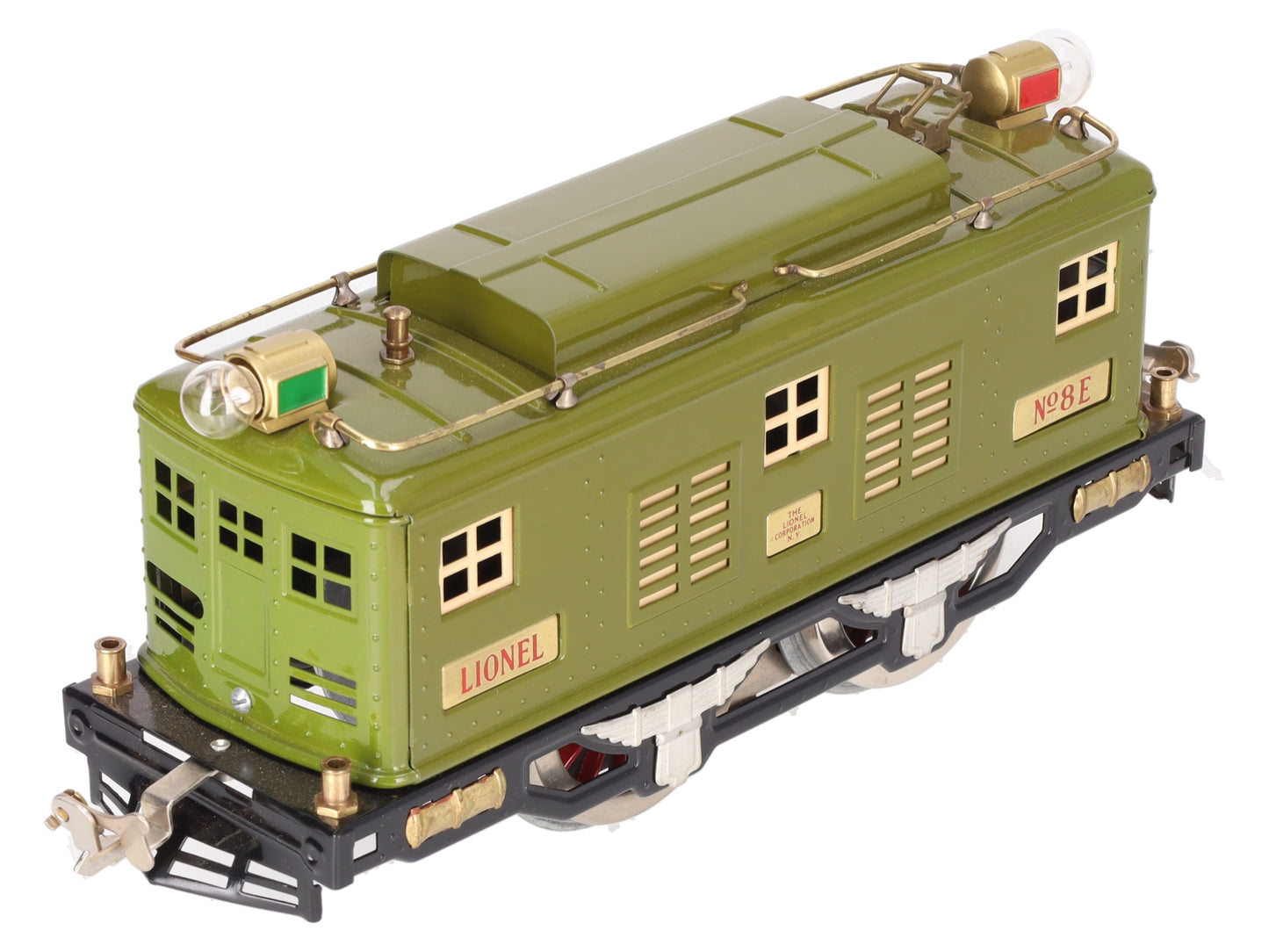 Lionel 8E Vintage Std. Gauge Olive 0-4-0 Powered Electric Locomotive -Restored