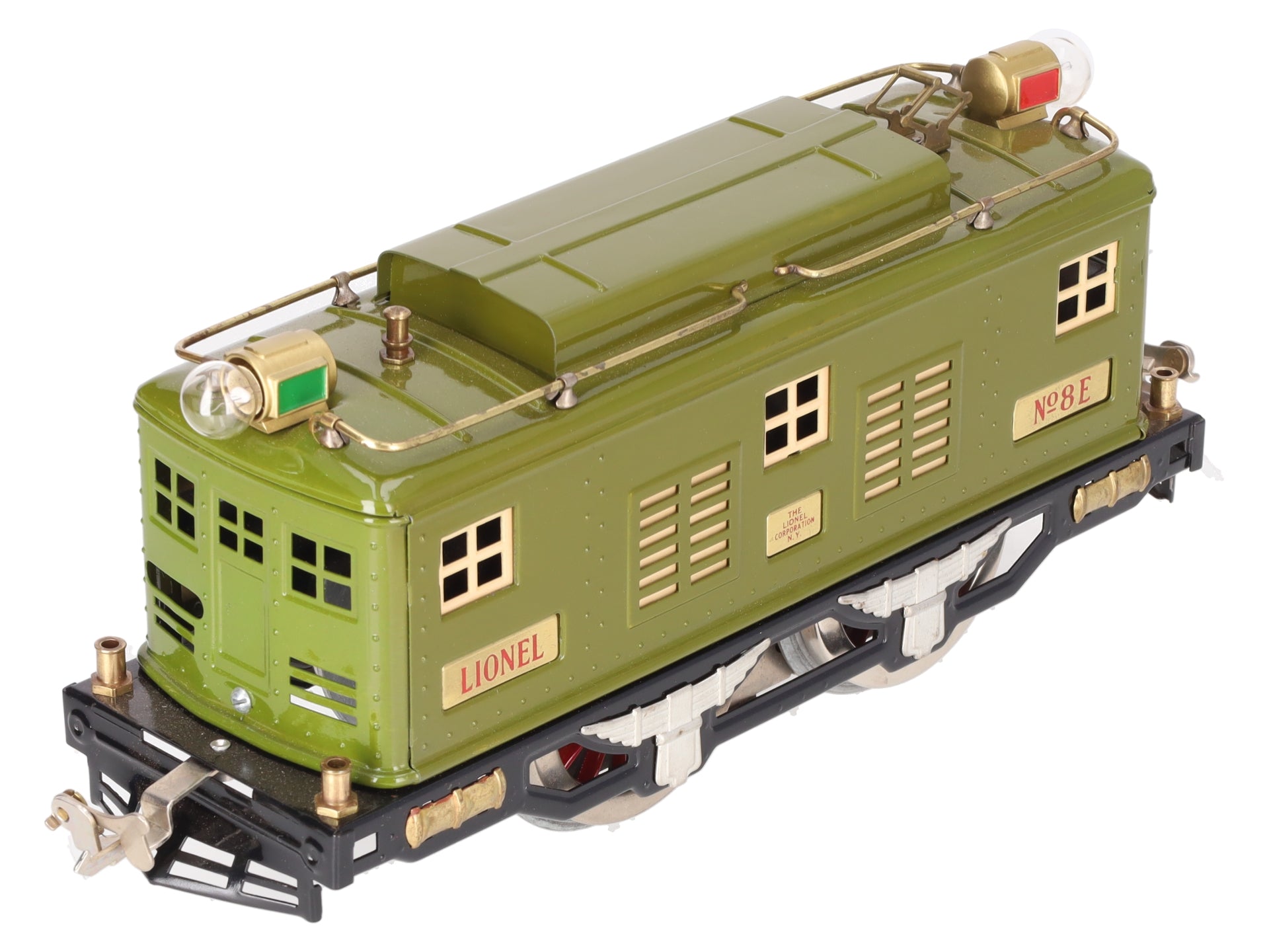 Lionel 8E Vintage Std. Gauge Olive 0-4-0 Powered Electric Locomotive -Restored
