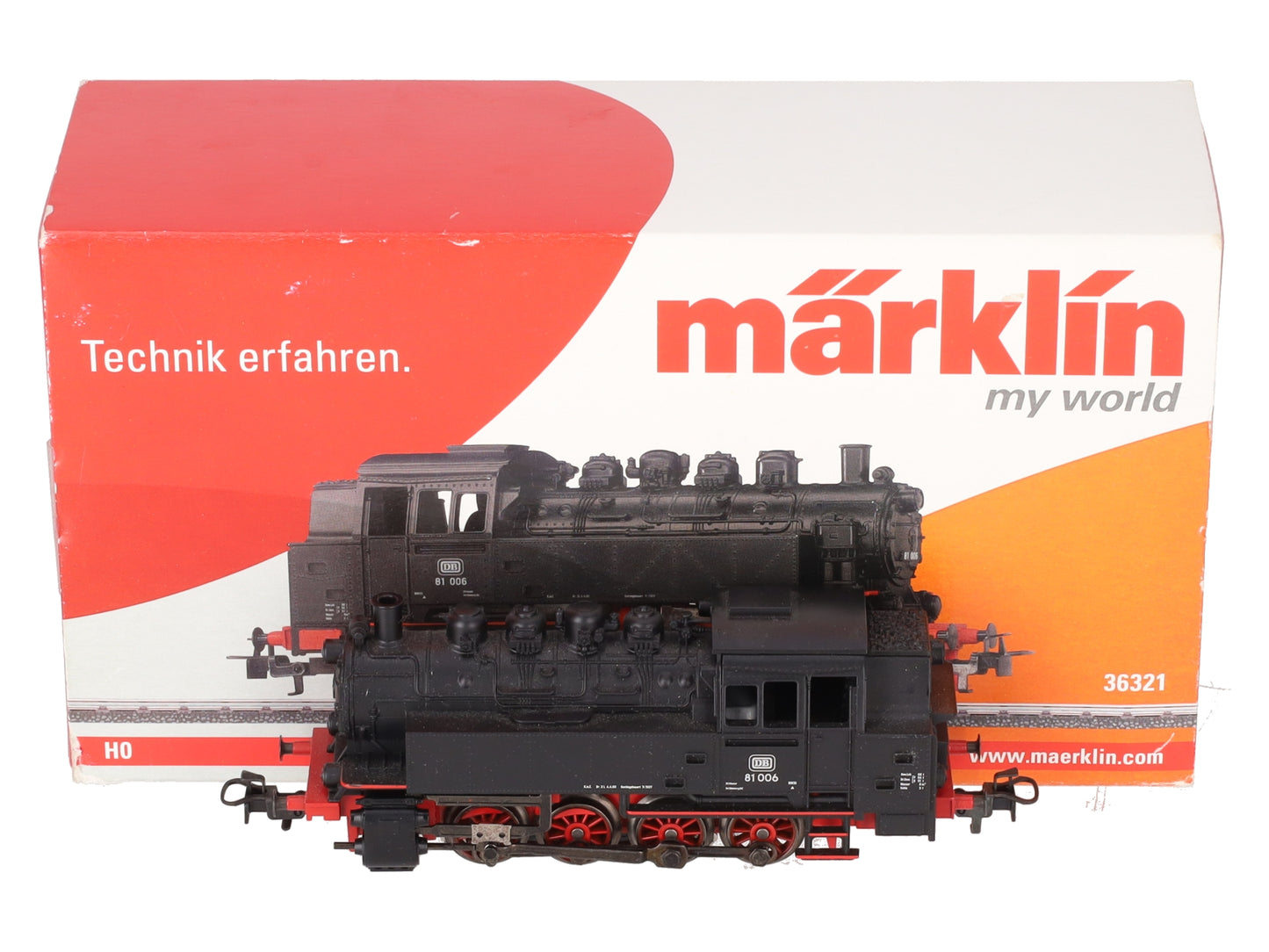 Marklin 36321 HO Scale DB Steam Locomotive Class 81 0-8-0T 3-Rail #81006 EX/Box