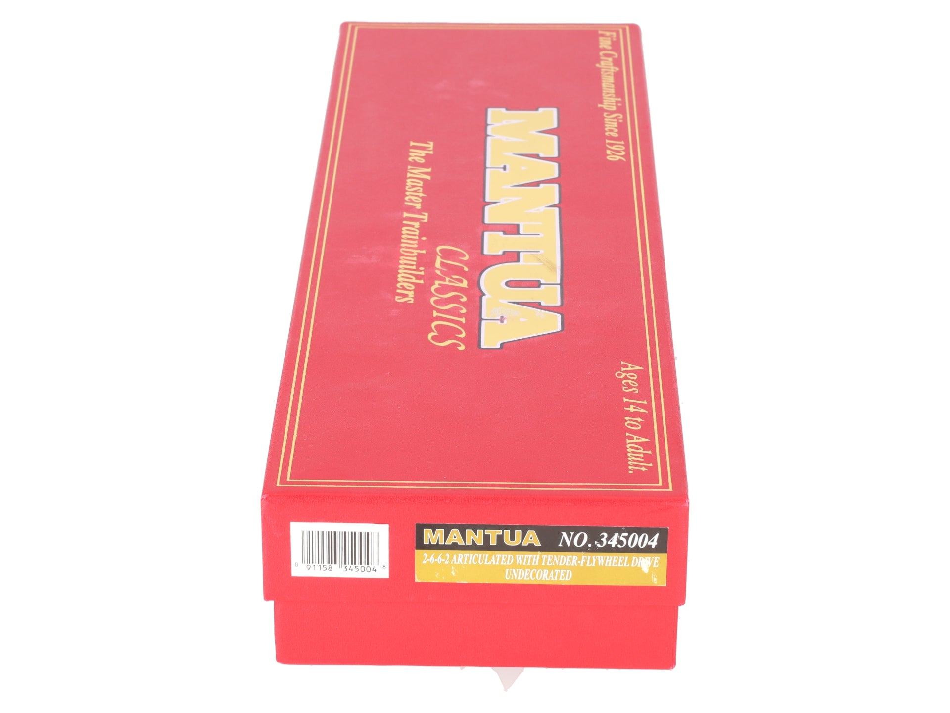 Mantua 345004 HO Undecorated 2-6-6-2 Articulated Steam Locomotive w/Tender EX/Box