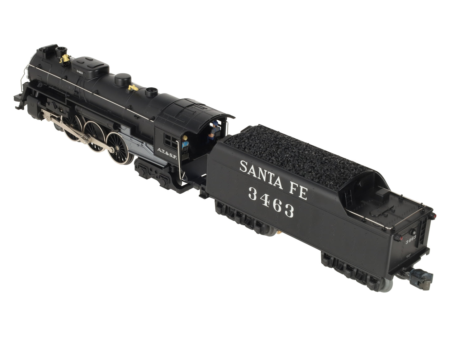 Lionel 2232030 O Santa Fe LionChief Plus 2.0 Hudson Steam Locomotive #3463 EX/Box