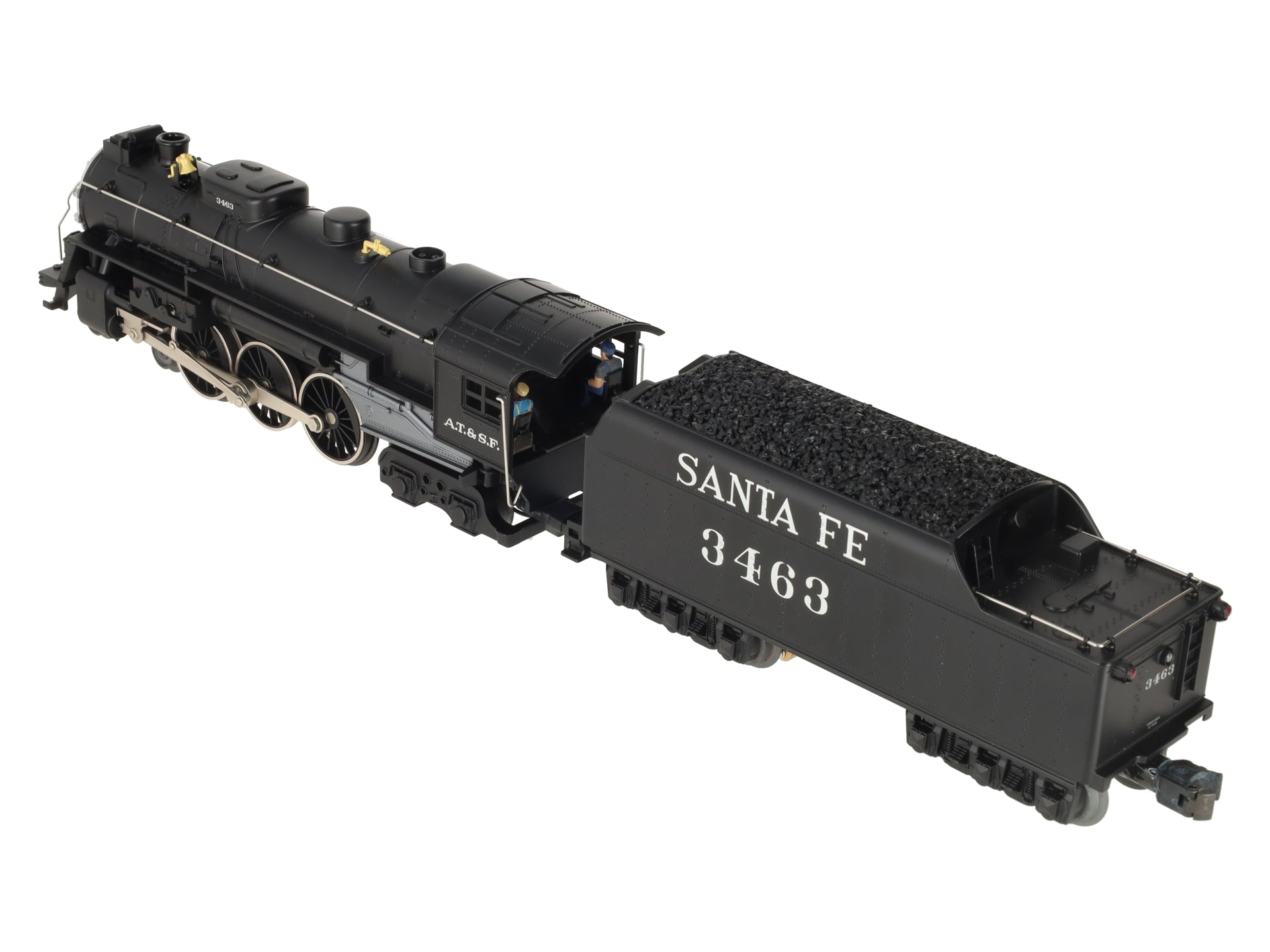 Lionel 2232030 O Santa Fe LionChief Plus 2.0 Hudson Steam Locomotive #3463 EX/Box