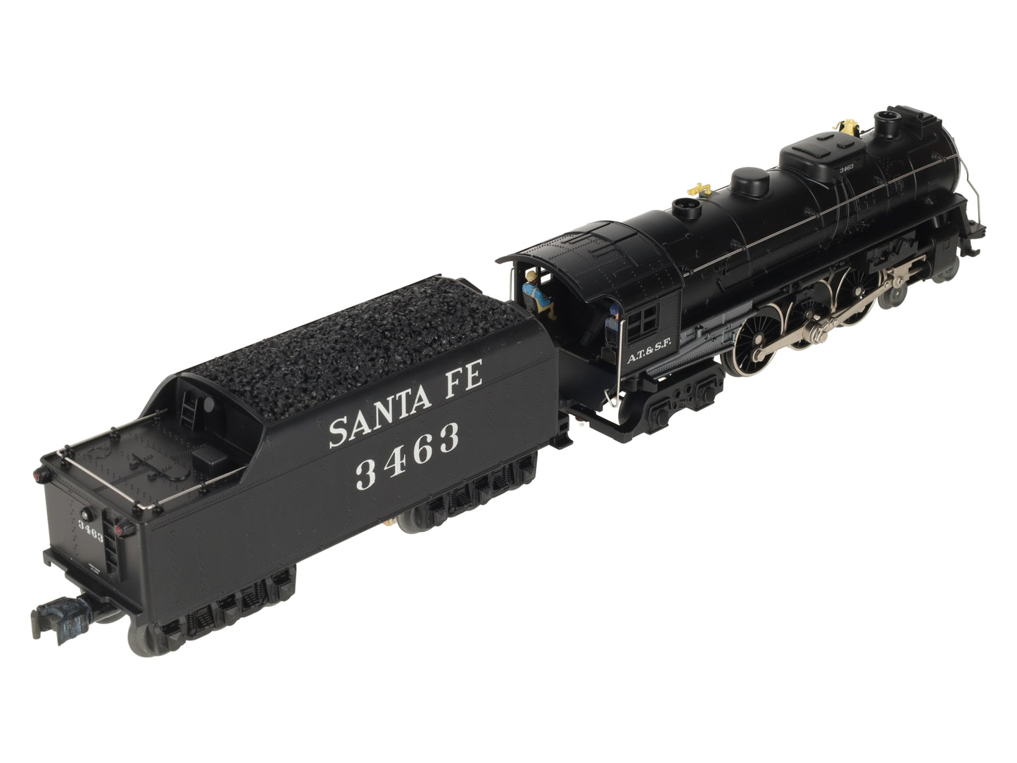 Lionel 2232030 O Santa Fe LionChief Plus 2.0 Hudson Steam Locomotive #3463 EX/Box