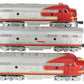 K-Line K25301 O Gauge Santa Fe ABA Diesel Locomotive Set w/TMCC #302 EX/Box