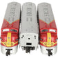K-Line K25301 O Gauge Santa Fe ABA Diesel Locomotive Set w/TMCC #302 EX/Box
