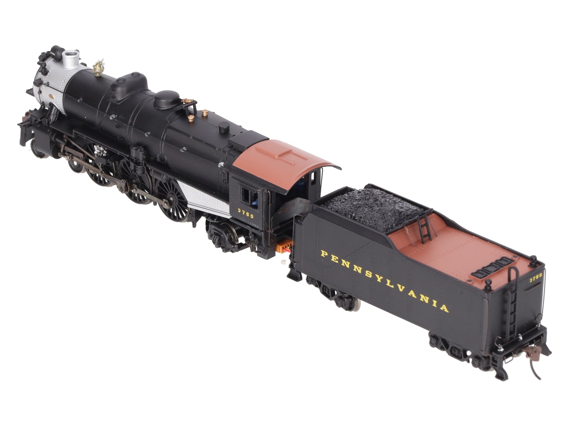 Bachmann 84013 HO PRR K4 4-6-2 Pacific Steam Locomotive & Tender #3750 VG/Box