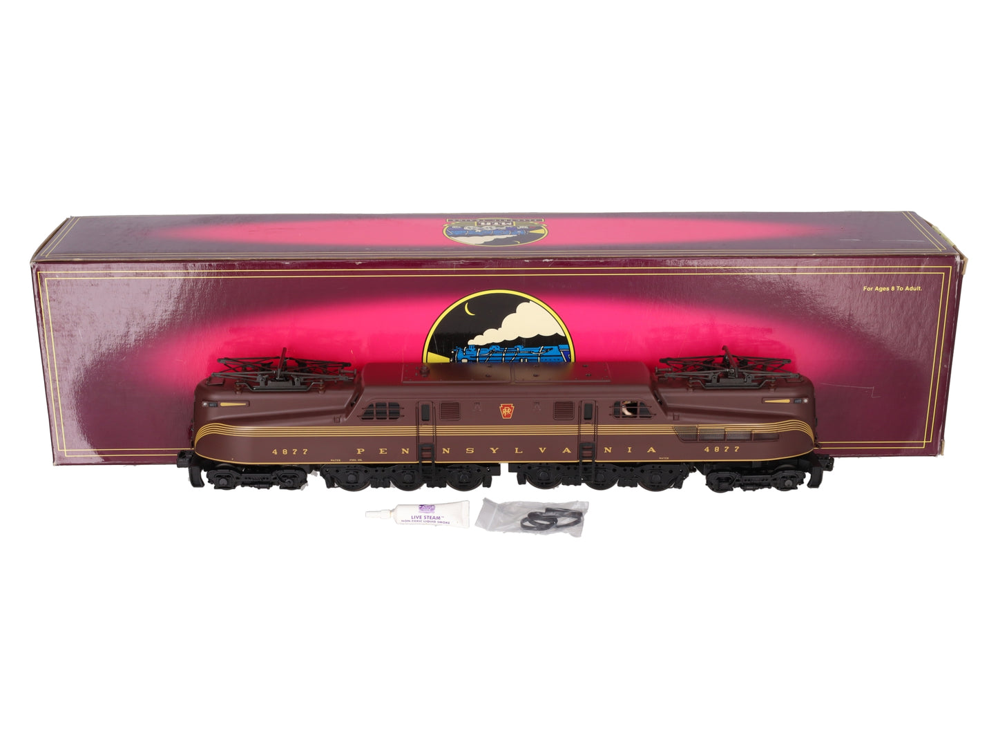 MTH 20-5548-1 O Pennsylvania GG-1 Electric Locomotive w/Proto-Sound 2.0 #4877 VG/Box