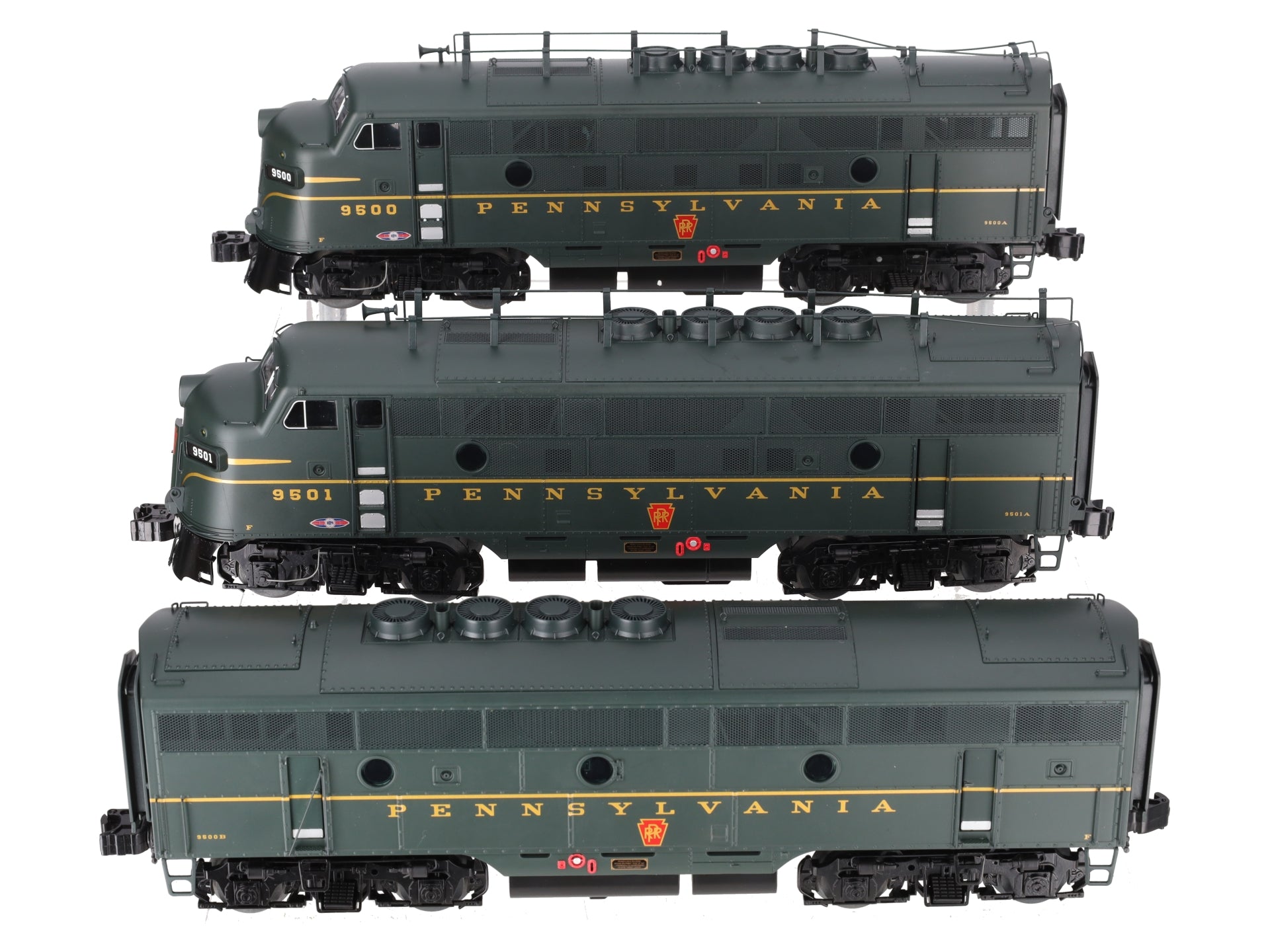 Lionel 6-14592 O Gauge Pennsylvania F3 ABA Diesel Locomotive Set w/TMCC VG/Box