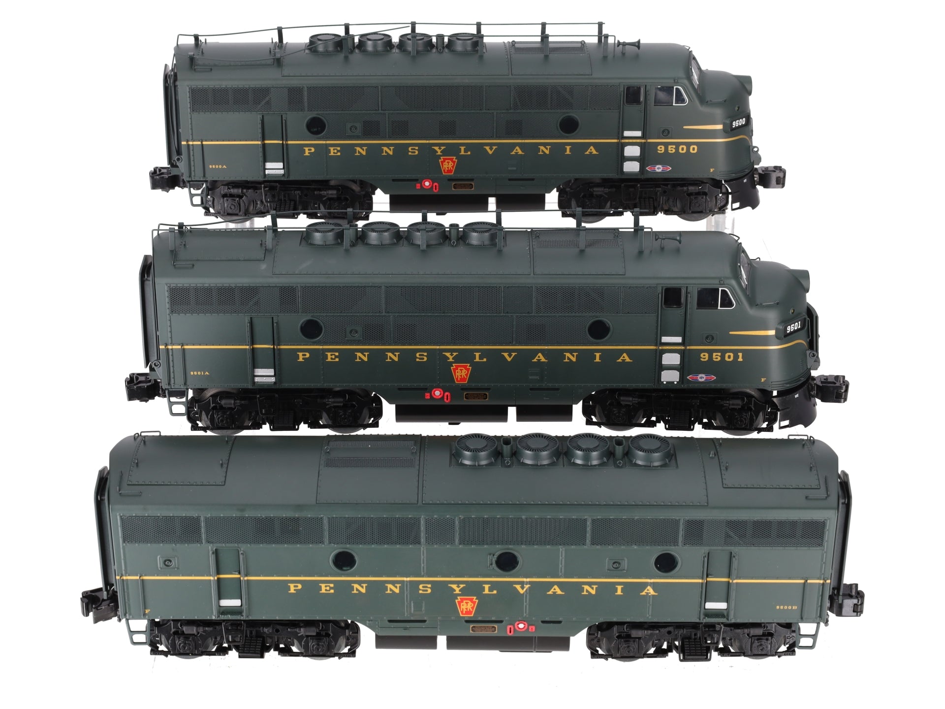 Lionel 6-14592 O Gauge Pennsylvania F3 ABA Diesel Locomotive Set w/TMCC VG/Box