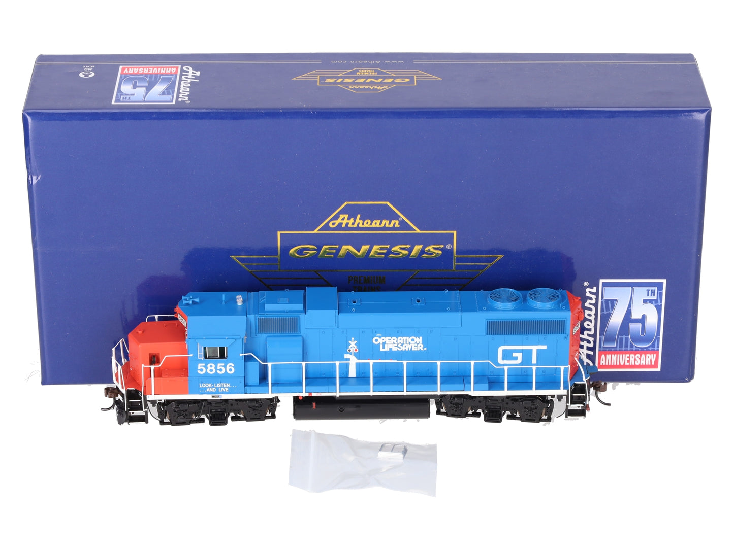 Athearn G71816 HO GTW GP38-2 Diesel Locomotive with DCC & Sound #5856 EX/Box