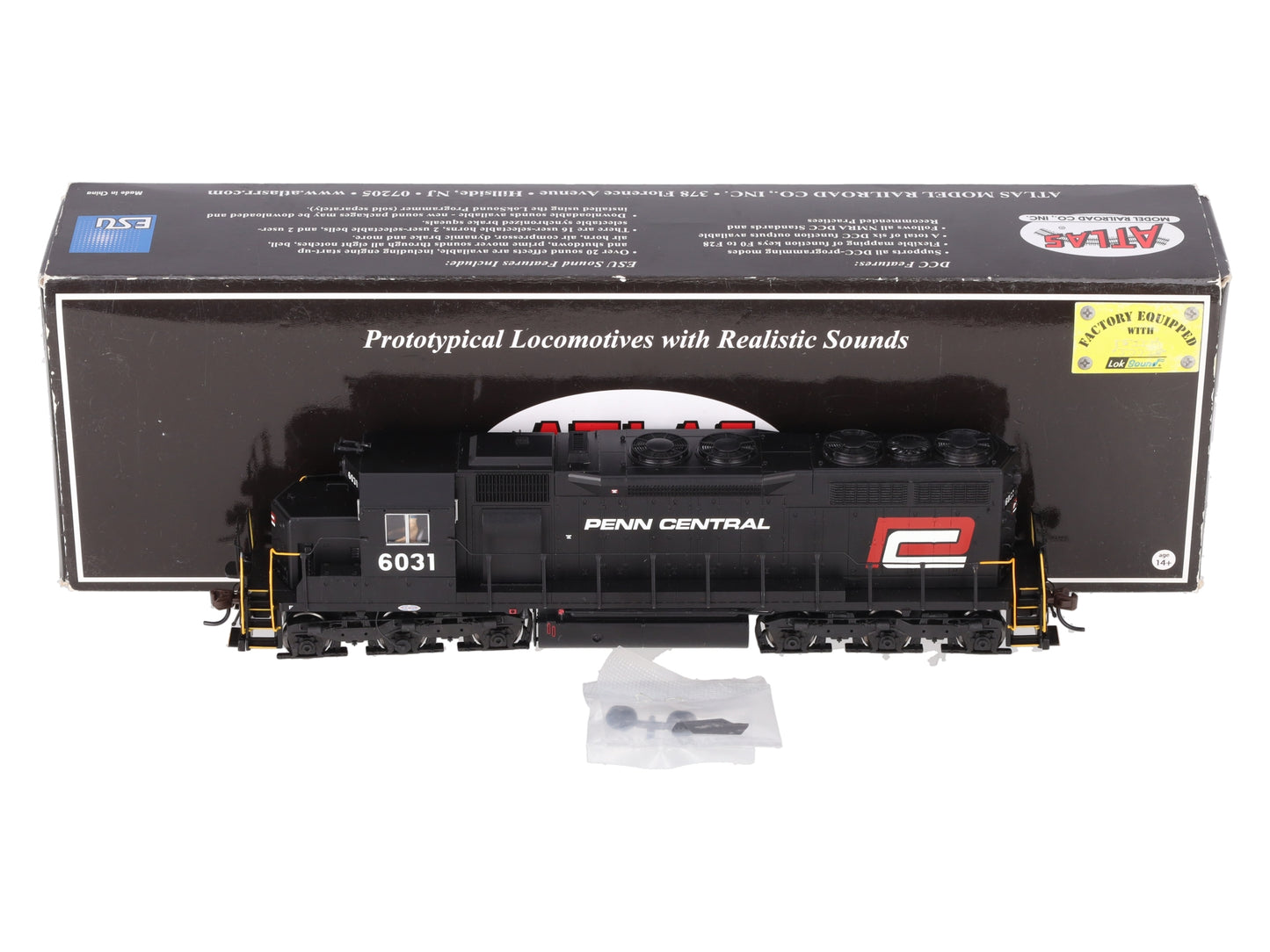 Atlas 10002779 HO Penn Central SD-35 Diesel Locomotive DCC/Sound #6031