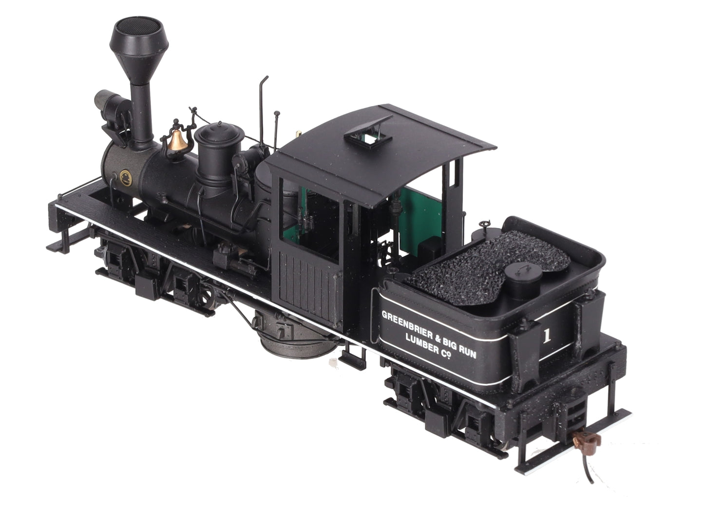 Bachmann 25657 On30 Greenbrier & Big Run Lumber Co. Steam Locomotive #1 EX/Box