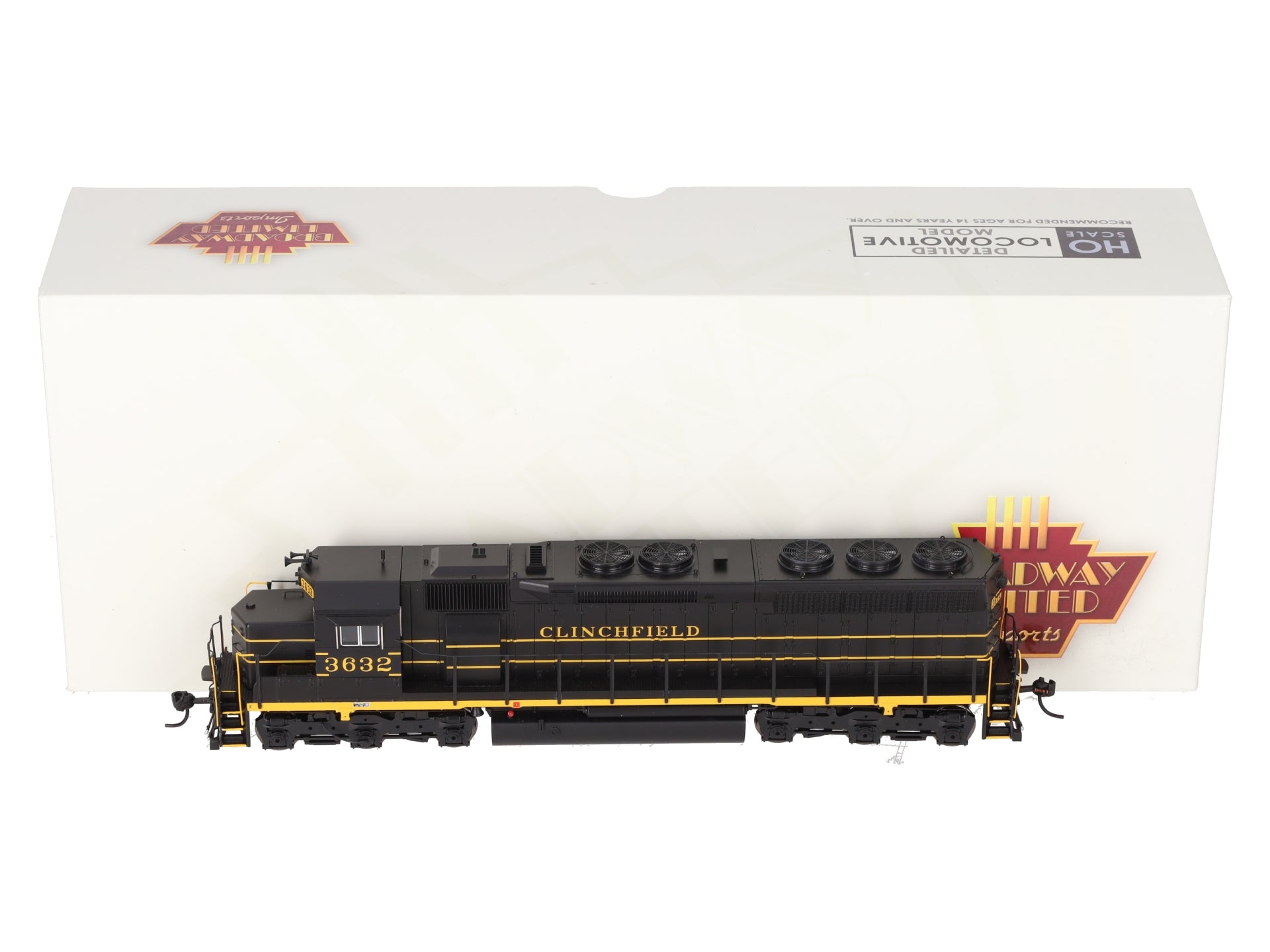 Broadway Limited 7975 HO CRR EMD SD45 Diesel Locomotive P4 Sound/DC/DCC #3632 EX/Box