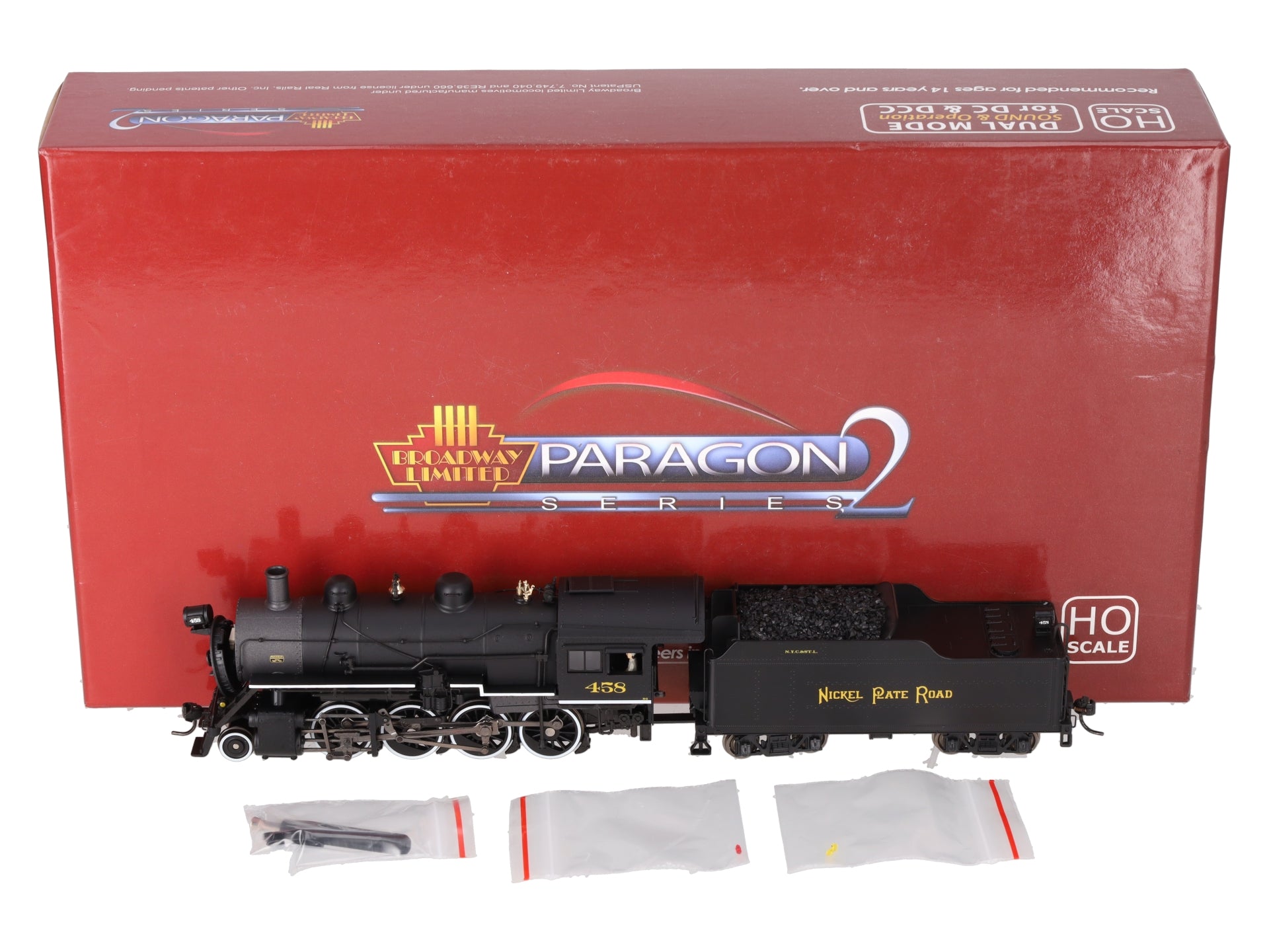 Broadway Limited 2795 HO Nickel Plate Road Baldwin 2-8-0 Consolidation #458 EX/Box