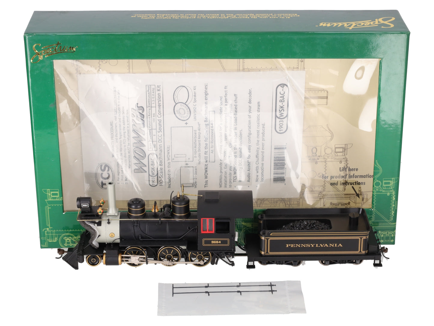 Bachmann 29303 On30 Pennsylvania 2-6-0 Steam Locomotive with DCC #9684 EX/Box