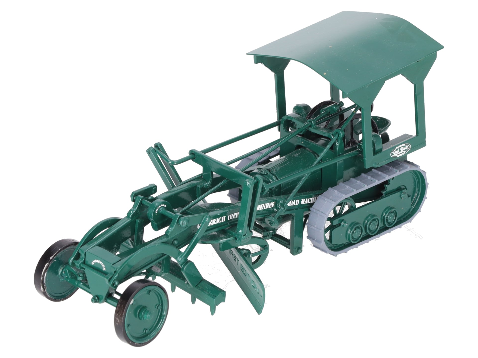Dominion Road 1:32 Scale Diecast Champion 1929 Road Grader Green EX/Box