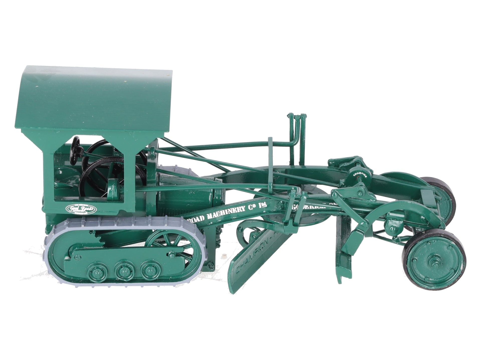 Dominion Road 1:32 Scale Diecast Champion 1929 Road Grader Green EX/Box