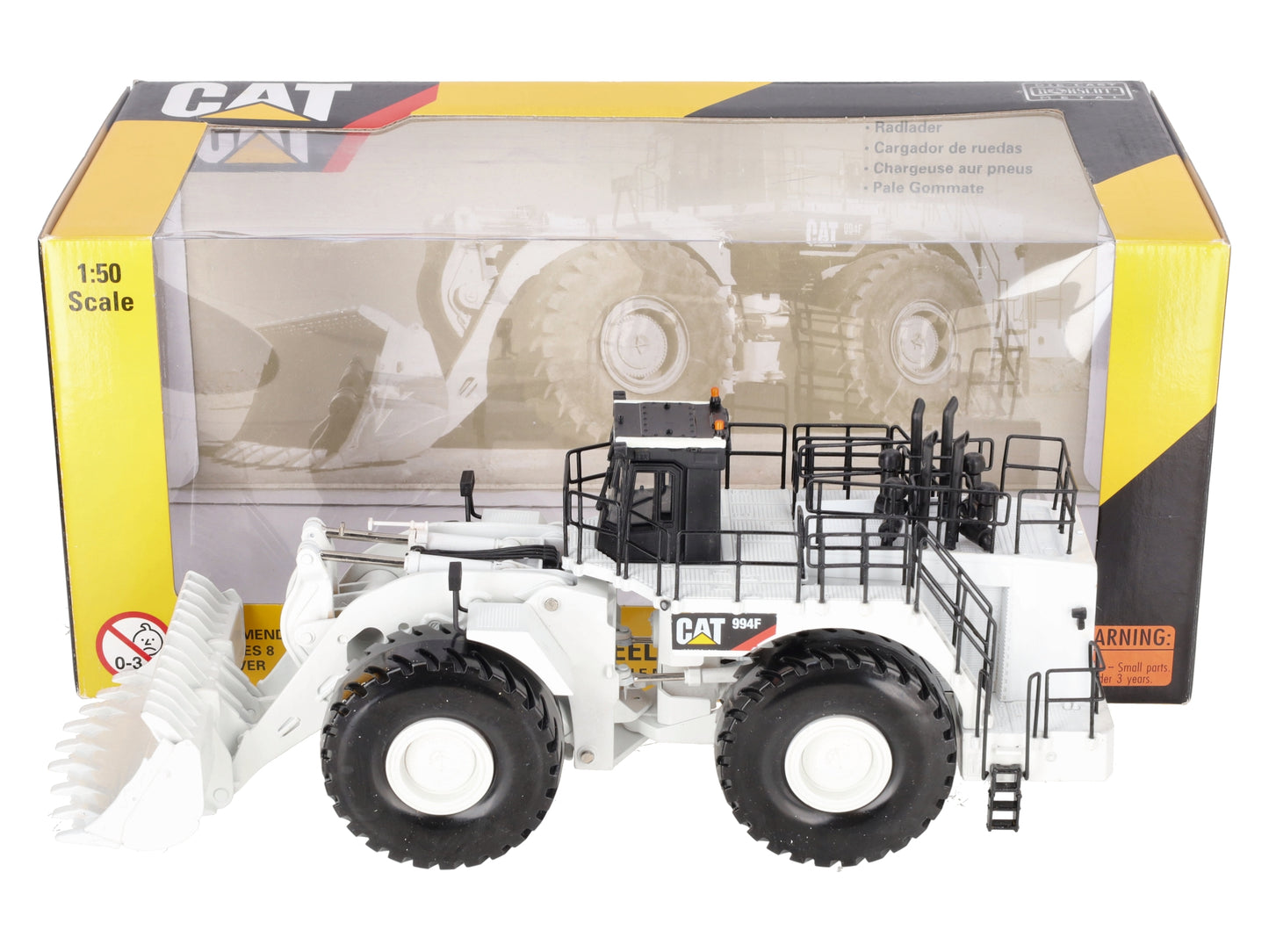 Norscot 55161 1:50 Yellow Diecast Caterpillar 994F Wheel Loader (White) EX/Box