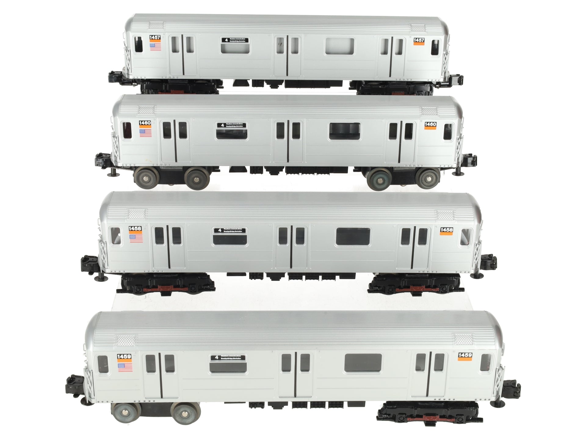MTH 30-2671-1 O NYC MTA R62 Subway Set with Proto-Sound 2.0 (Set of 4)/Box