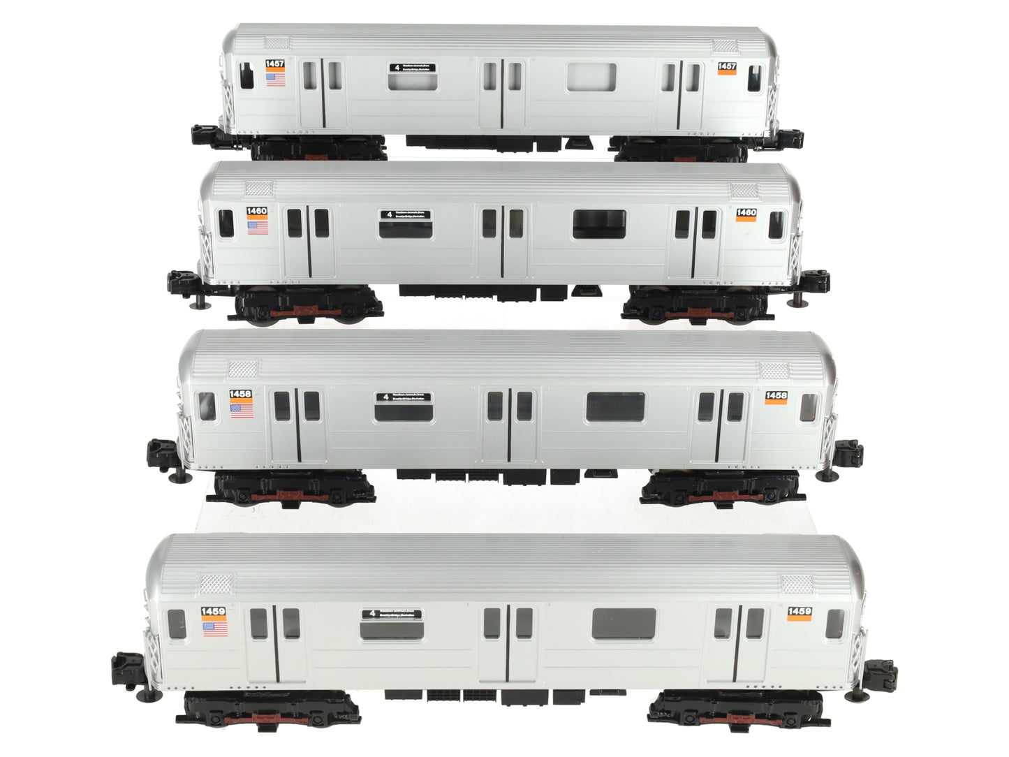 MTH 30-2671-1 O NYC MTA R62 Subway Set with Proto-Sound 2.0 (Set of 4)/Box