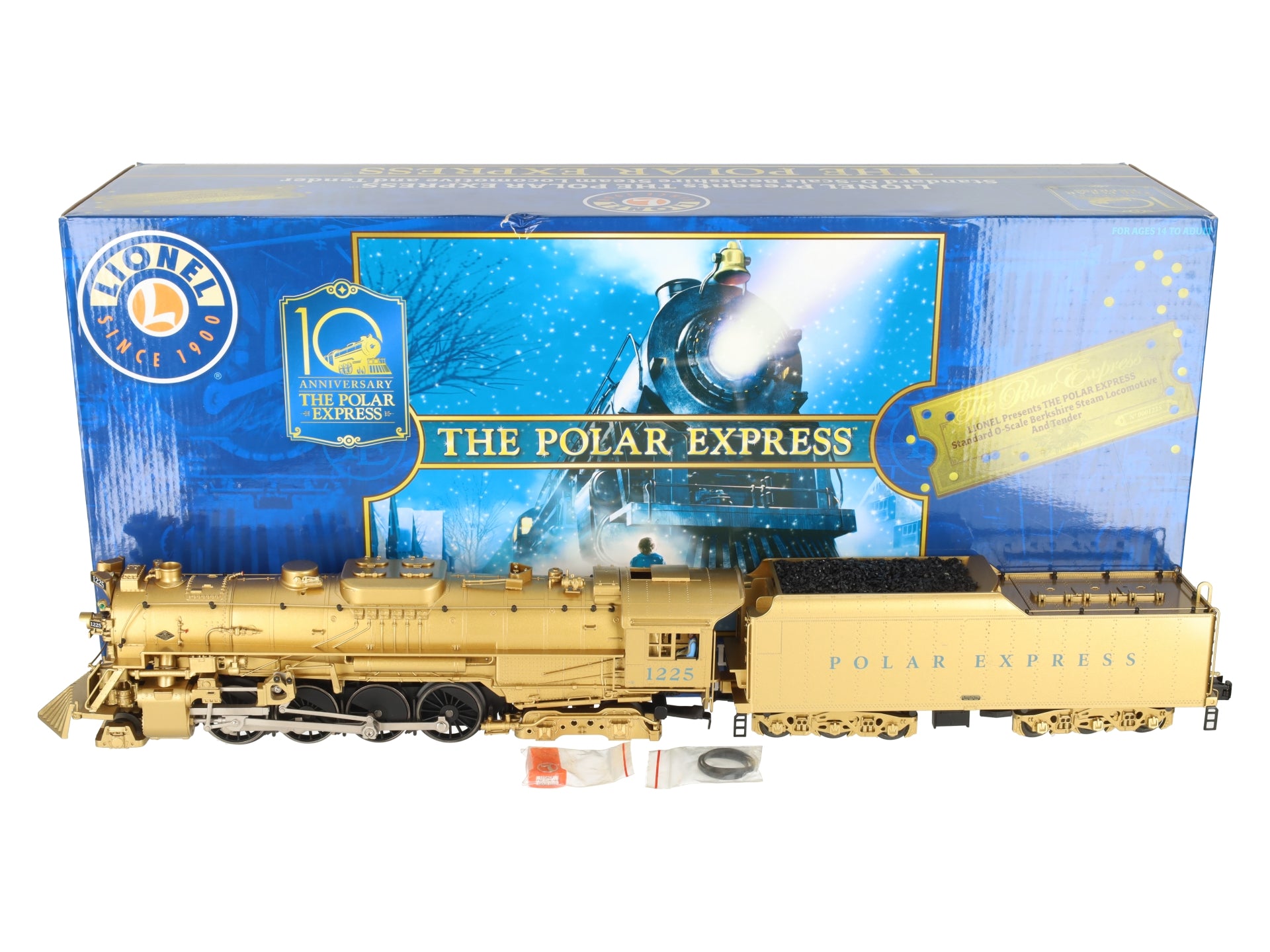 Lionel 6-11450 Polar Express LEGACY Berkshire Gold (BTO) Steam Locomotive EX/Box
