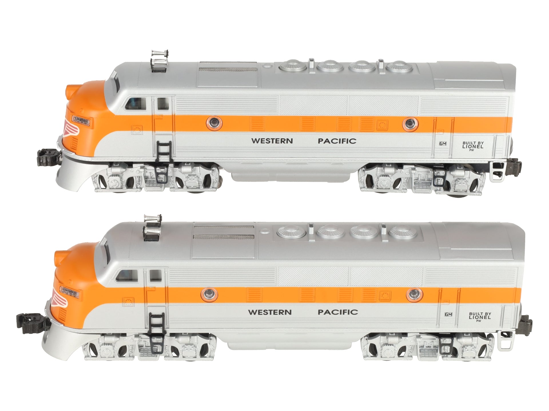 Lionel 6-18191 Western Pacific F3 AA Diesel Locomotives EX/Box