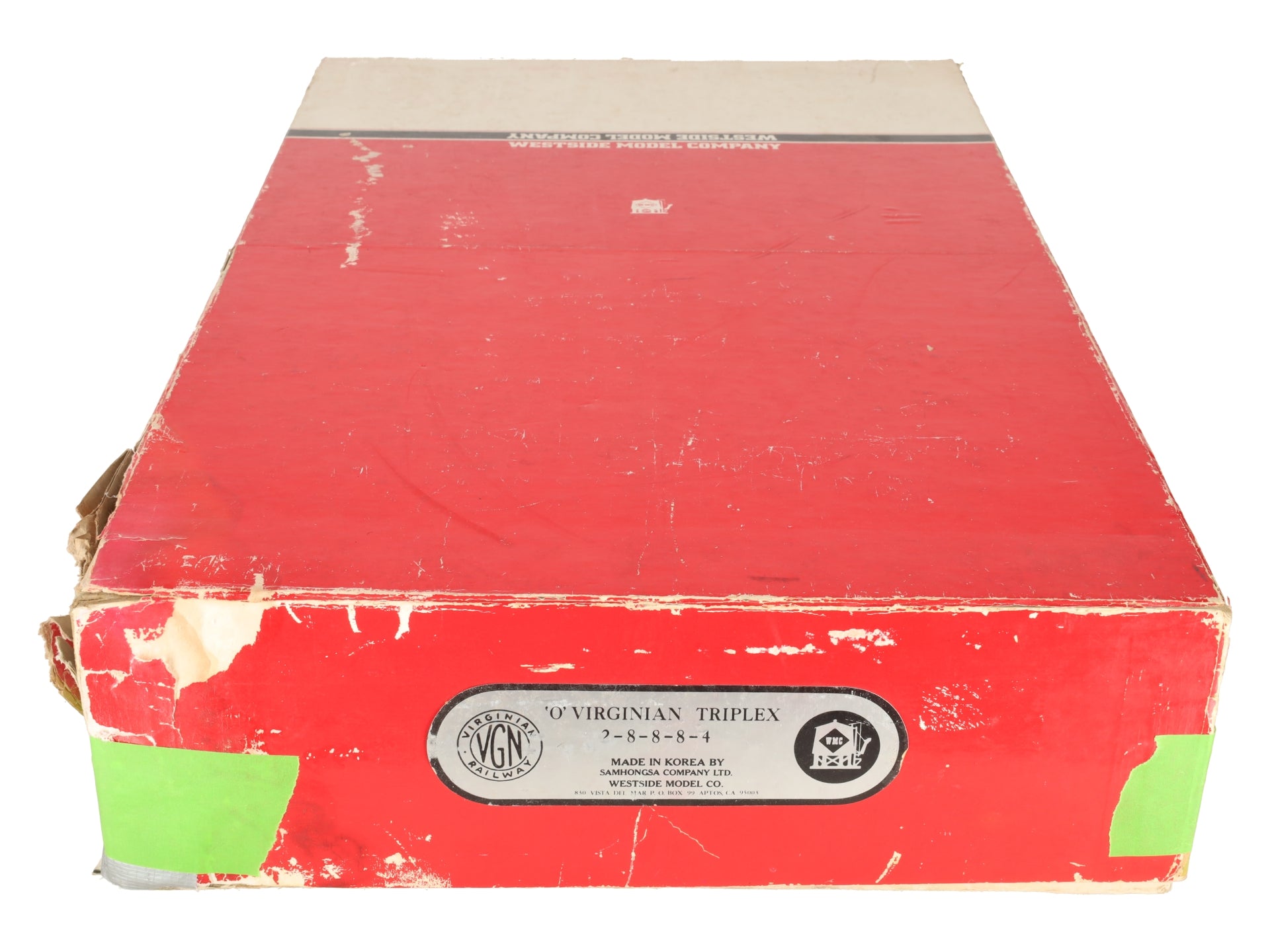 Westside Model Co. O BRASS Virginian Triplex 2-8-8-8-4 Steam Loco/Tender (2Rail) VG/Box