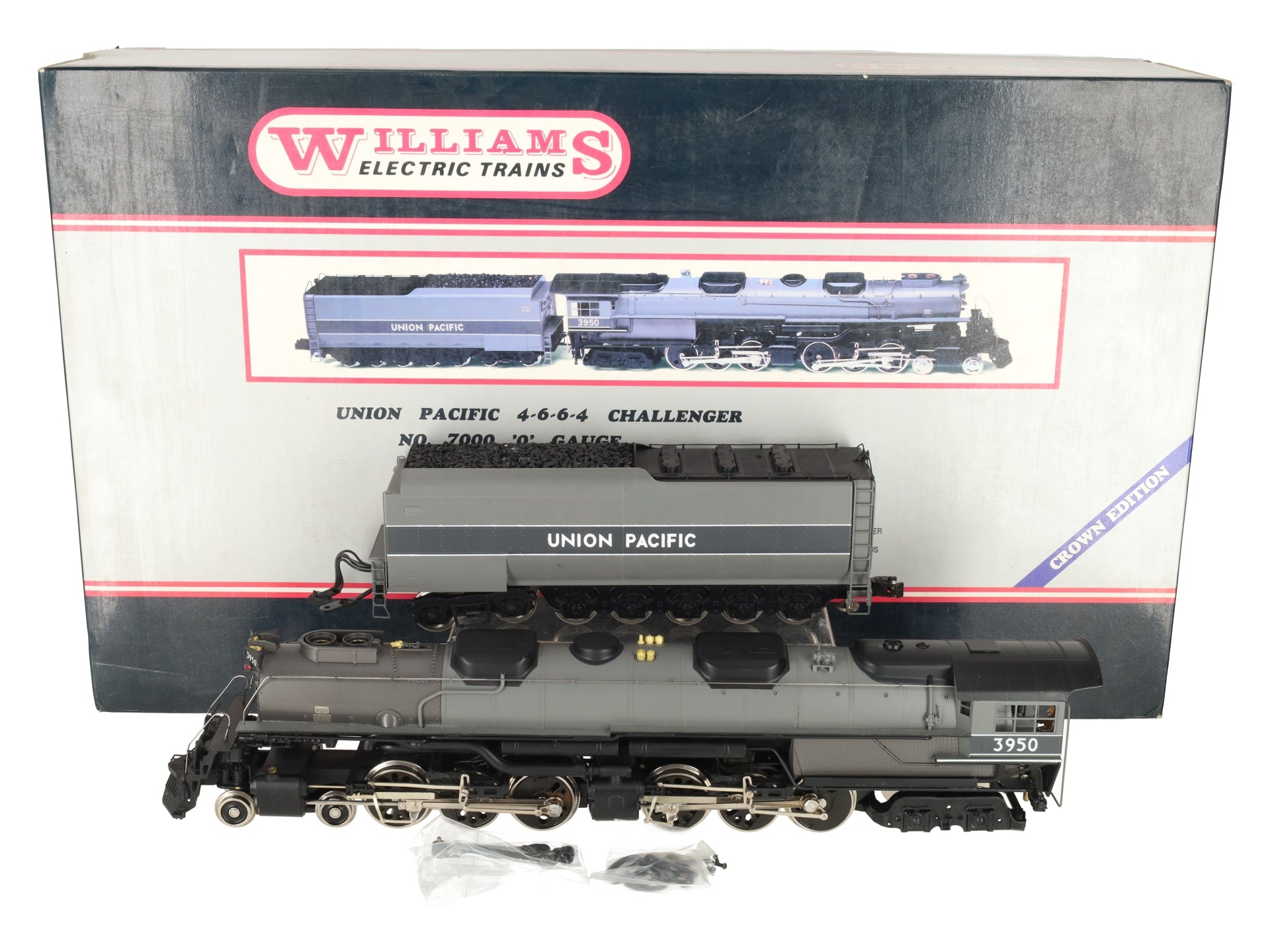 Williams 7000 O Union Pacific 4-6-6-4 Challenger Brass Steam Loco & Tender #3950/Box