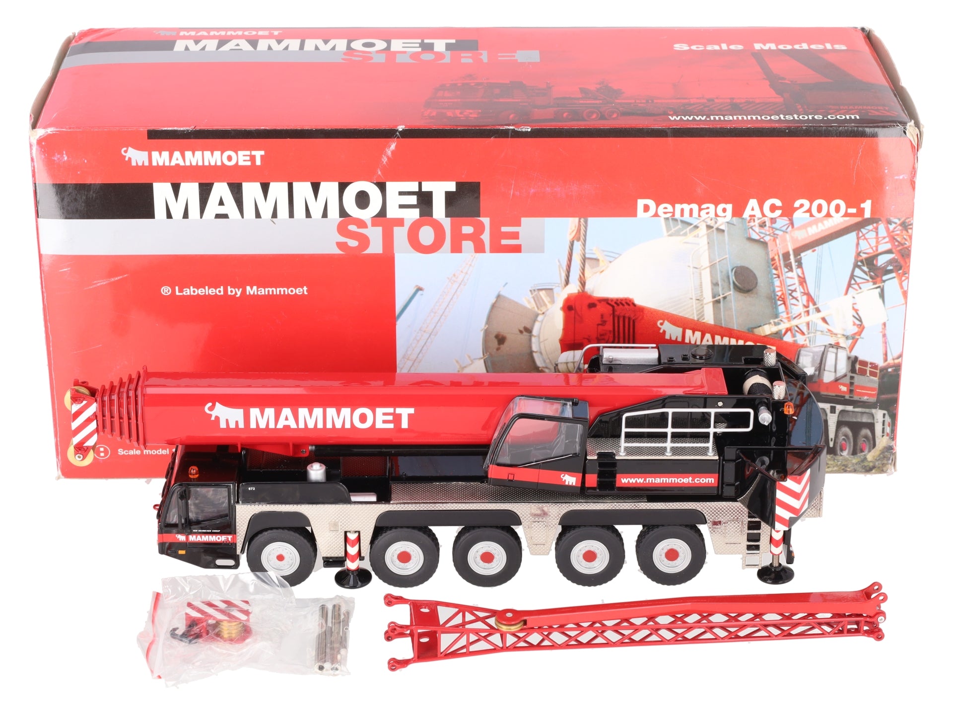 NZG 514/01 1:50 Scale Terex AC 200-1 Telescopic Crane - Demag NIB