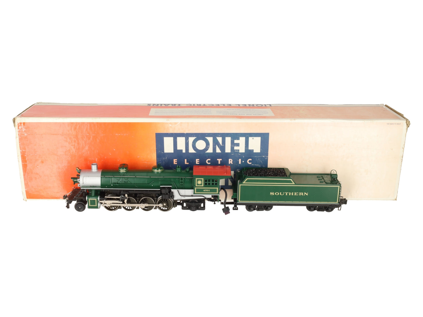 Lionel 6-18018 O Gauge Southern 2-8-2 Mikado Steam Locomotive & Tender #4501 EX/Box