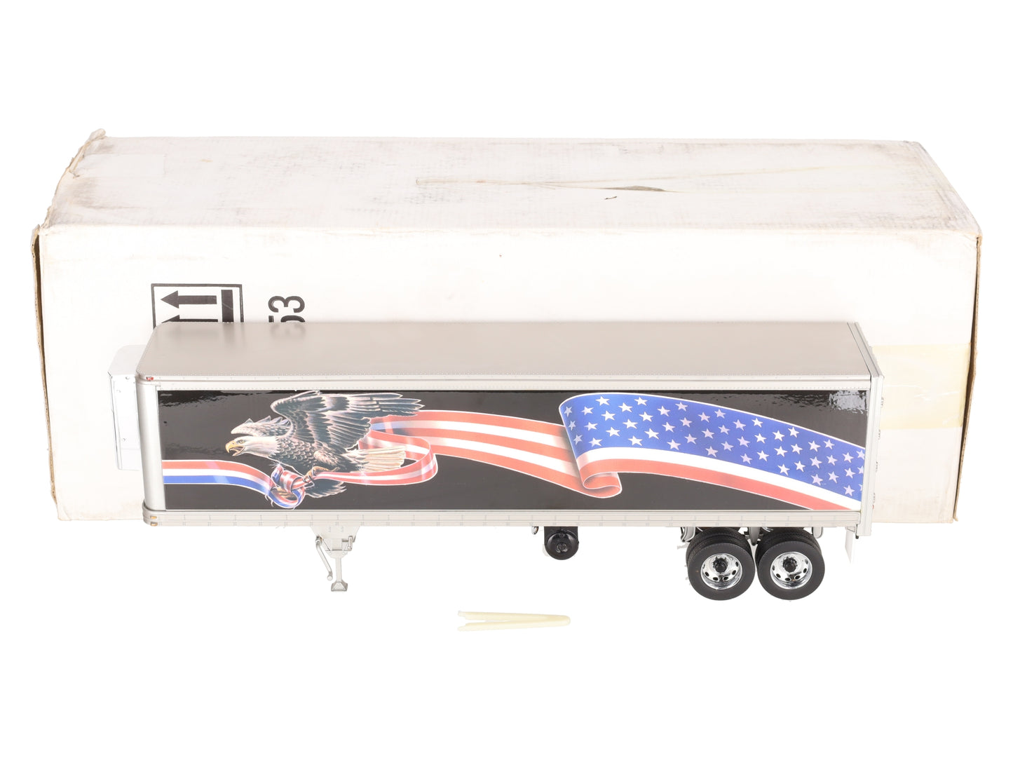 Franklin Mint B11UK53 1:32 Peterbilt Refrigerated Trailer American EX/Box