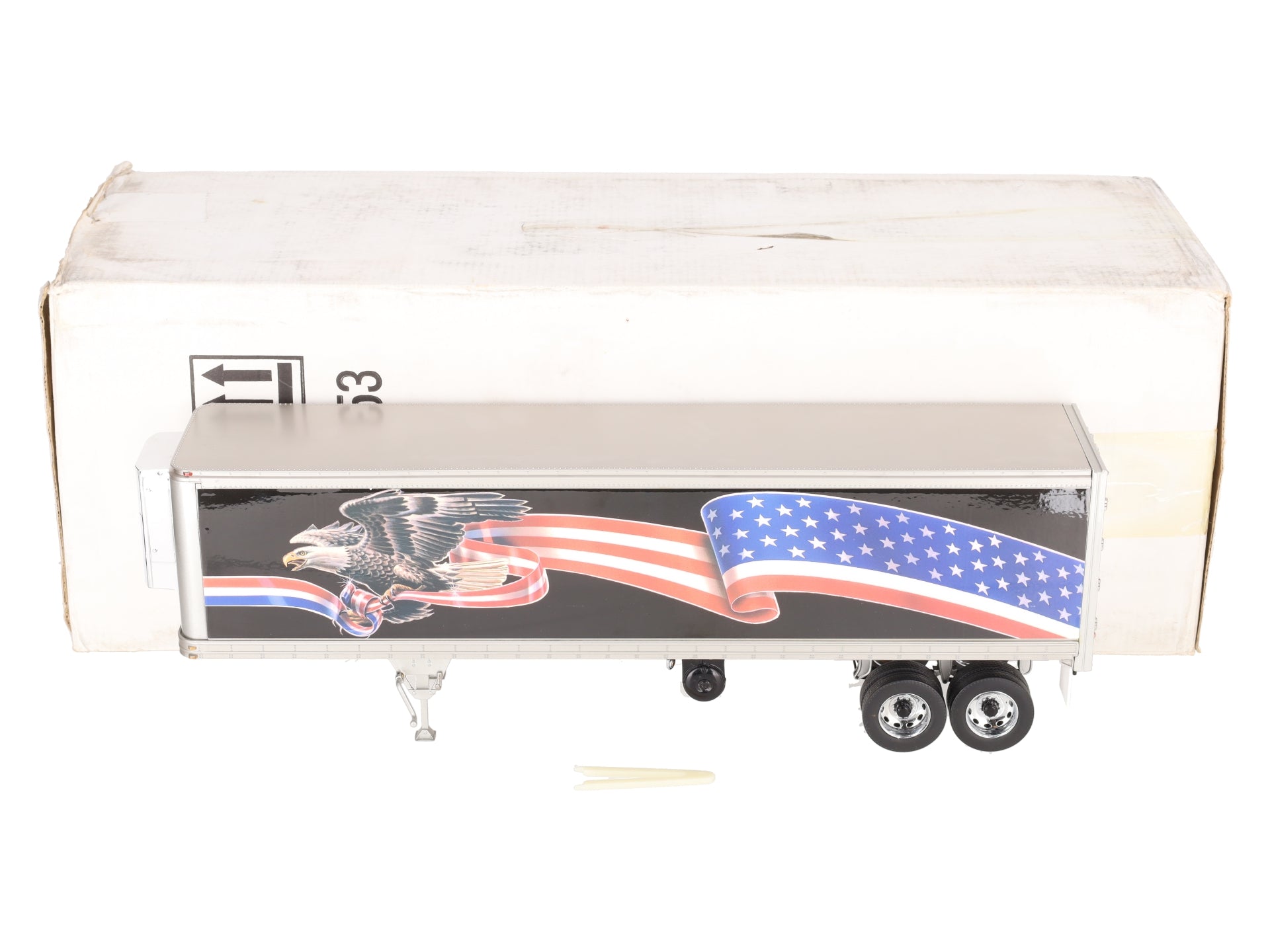 Franklin Mint B11UK53 1:32 Peterbilt Refrigerated Trailer American EX/Box