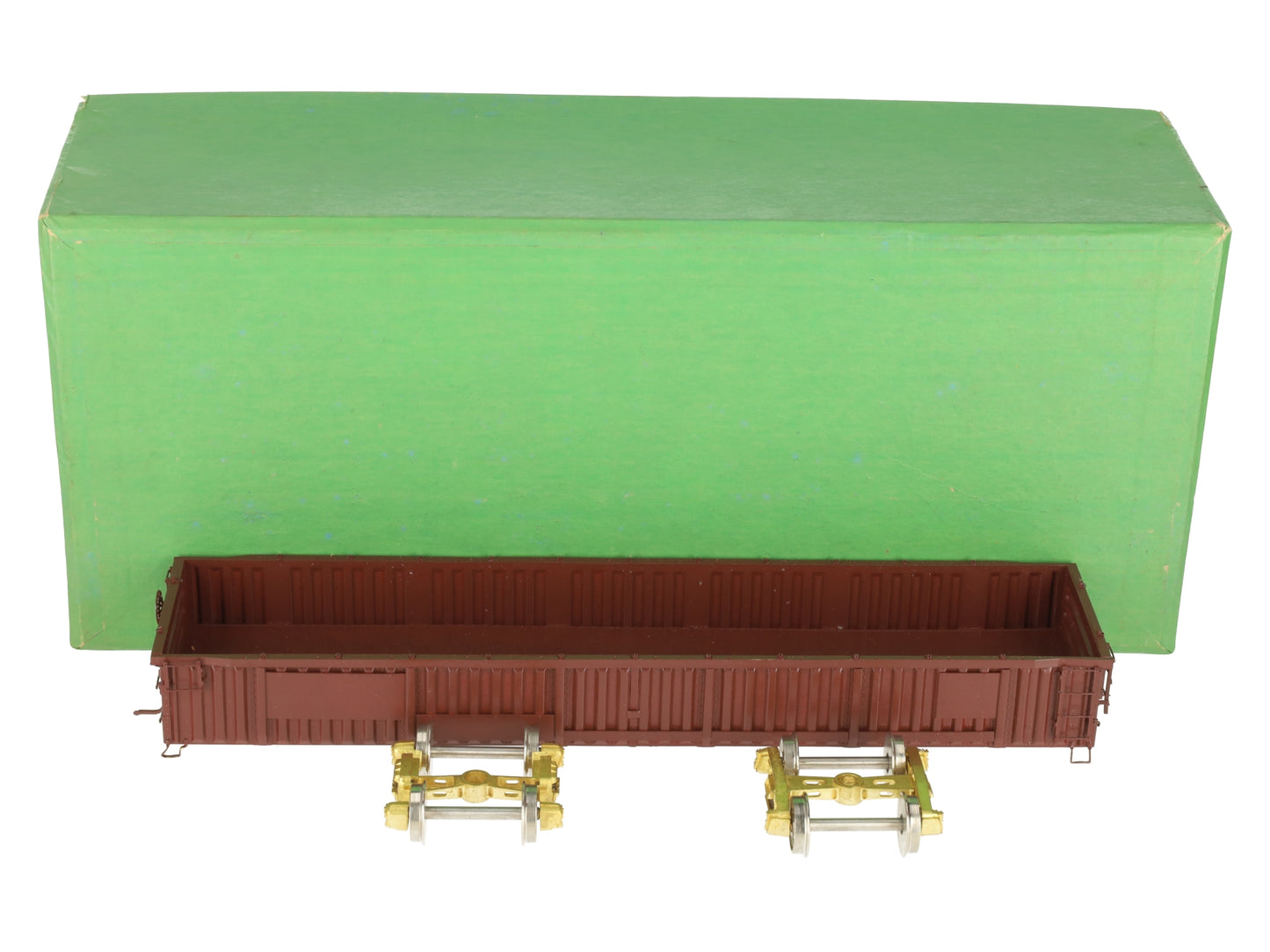 Overland 0038 O BRASS Pennsylvania G32C Gondola w/ Pressed Sides & Ends- Painted/Box