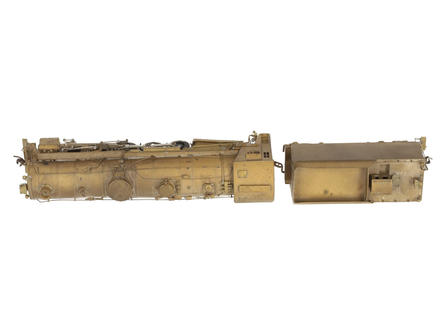 United Models HO Scale BRASS DM&IR 0-10-2 Steam Locomotive & Tender- Unpainted VG