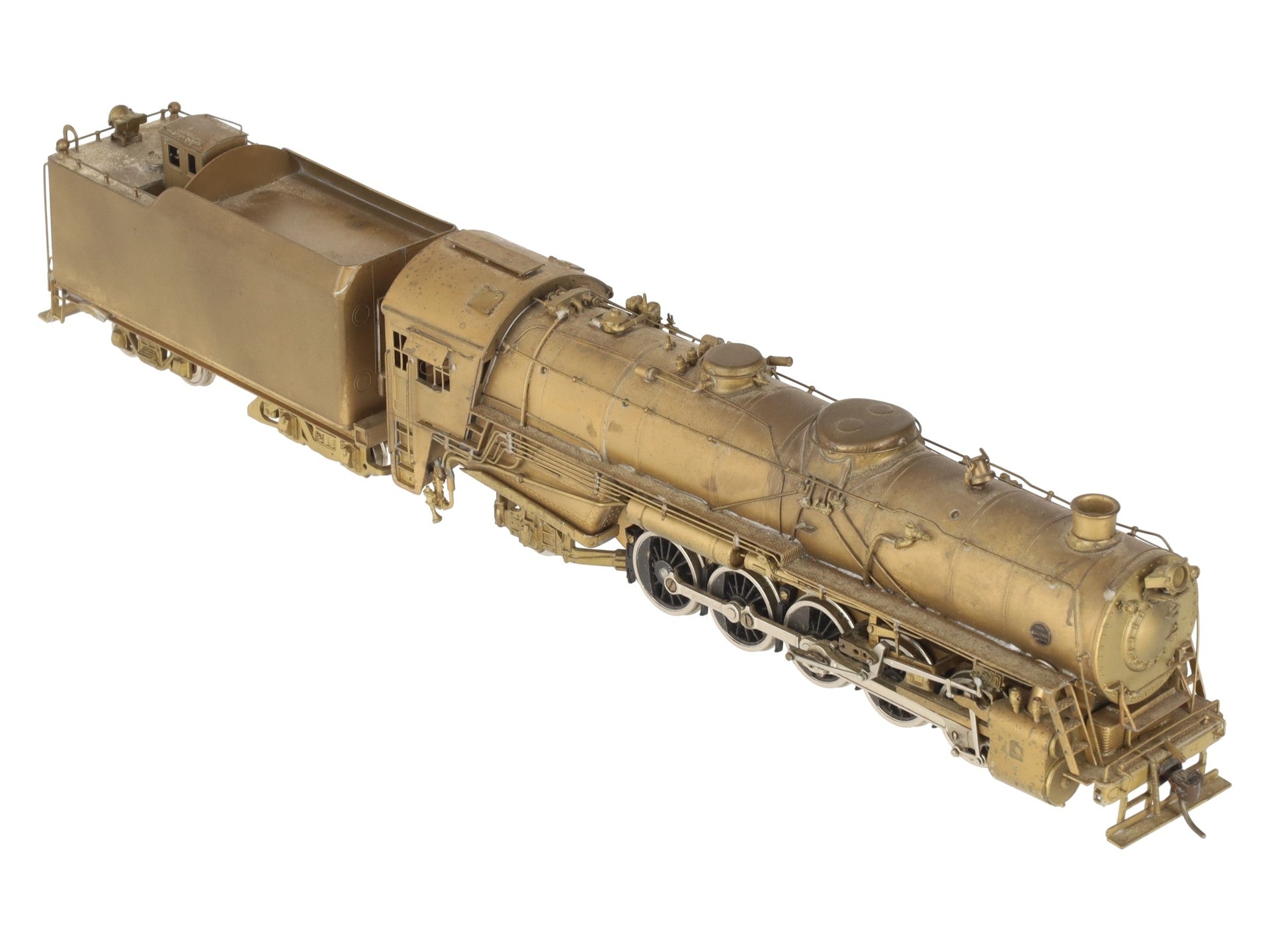 United Models HO Scale BRASS DM&IR 0-10-2 Steam Locomotive & Tender- Unpainted VG