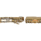 United Models HO Brass Santa Fe 2-8-4 Berkshire Steam Loco & Tender- Unpainted VG