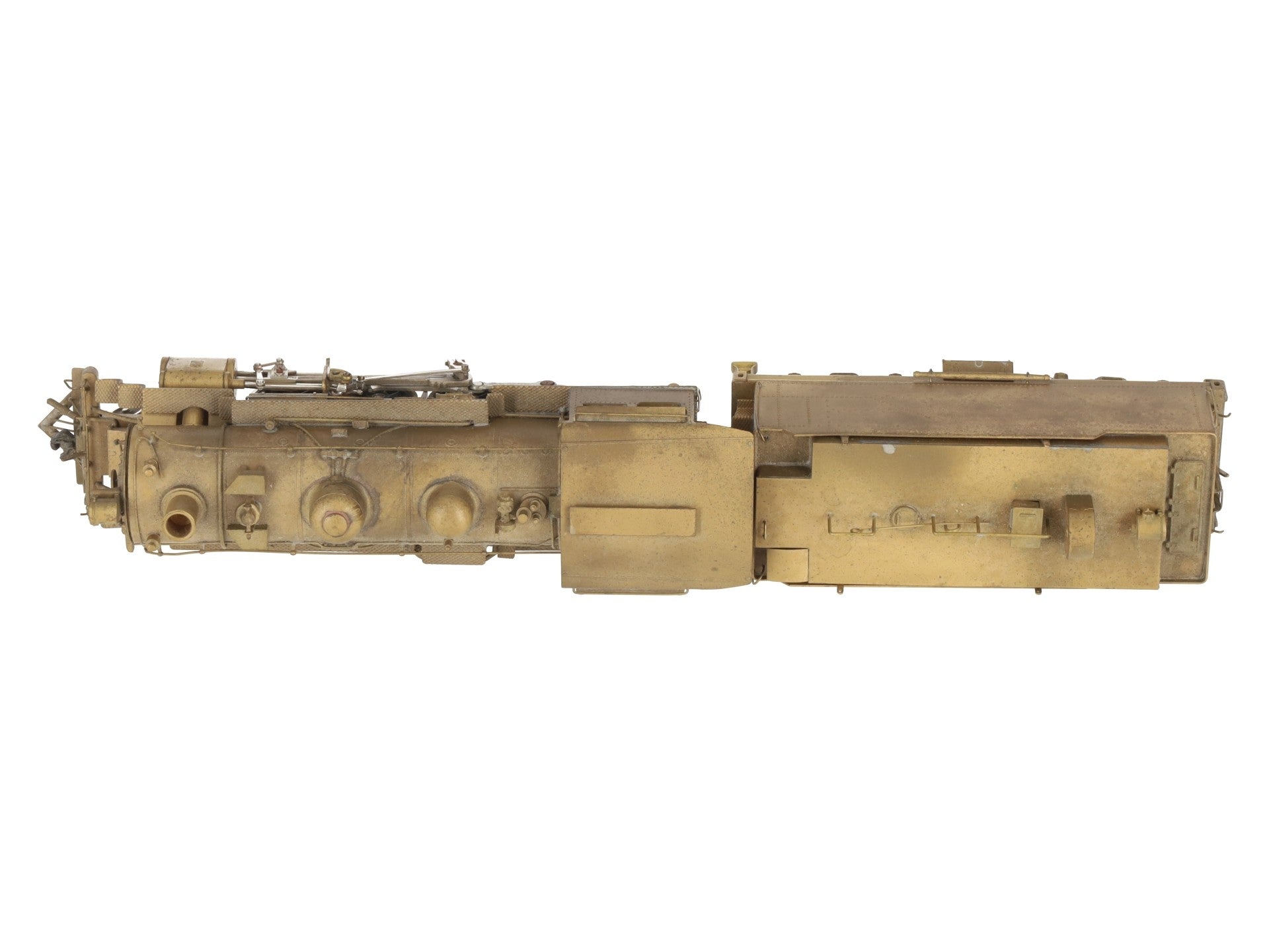 United Scale Models HO BRASS Santa Fe 2-8-0 Steam Loco & Tender - Unpainted VG