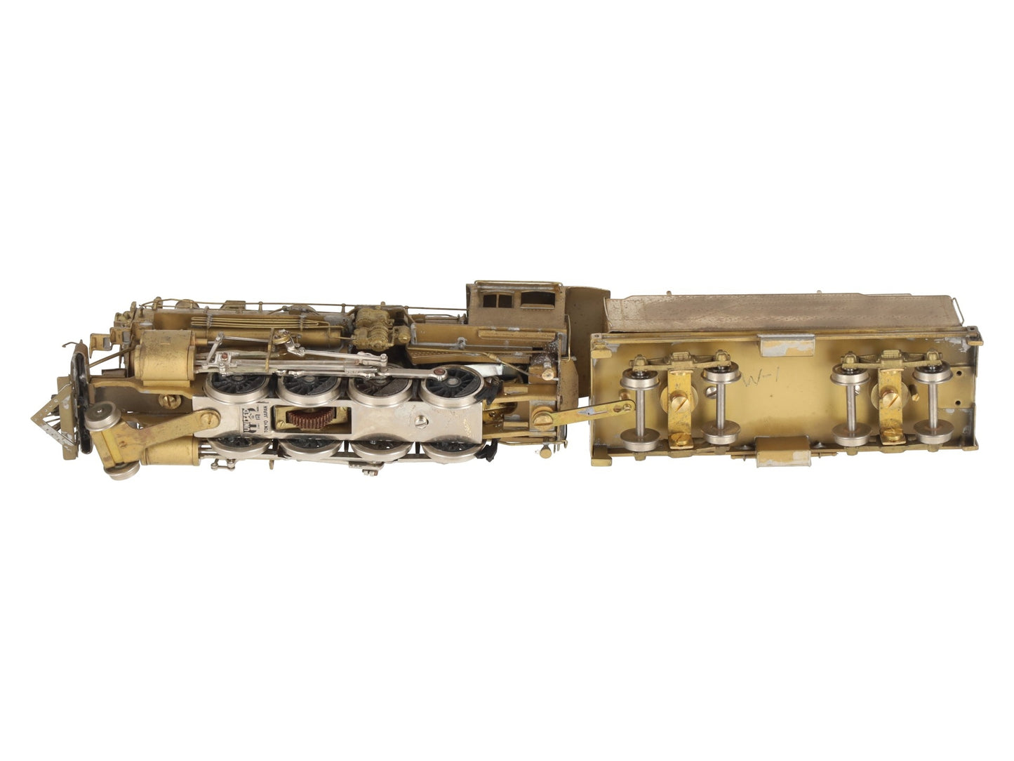 United Scale Models HO BRASS Santa Fe 2-8-0 Steam Loco & Tender - Unpainted VG