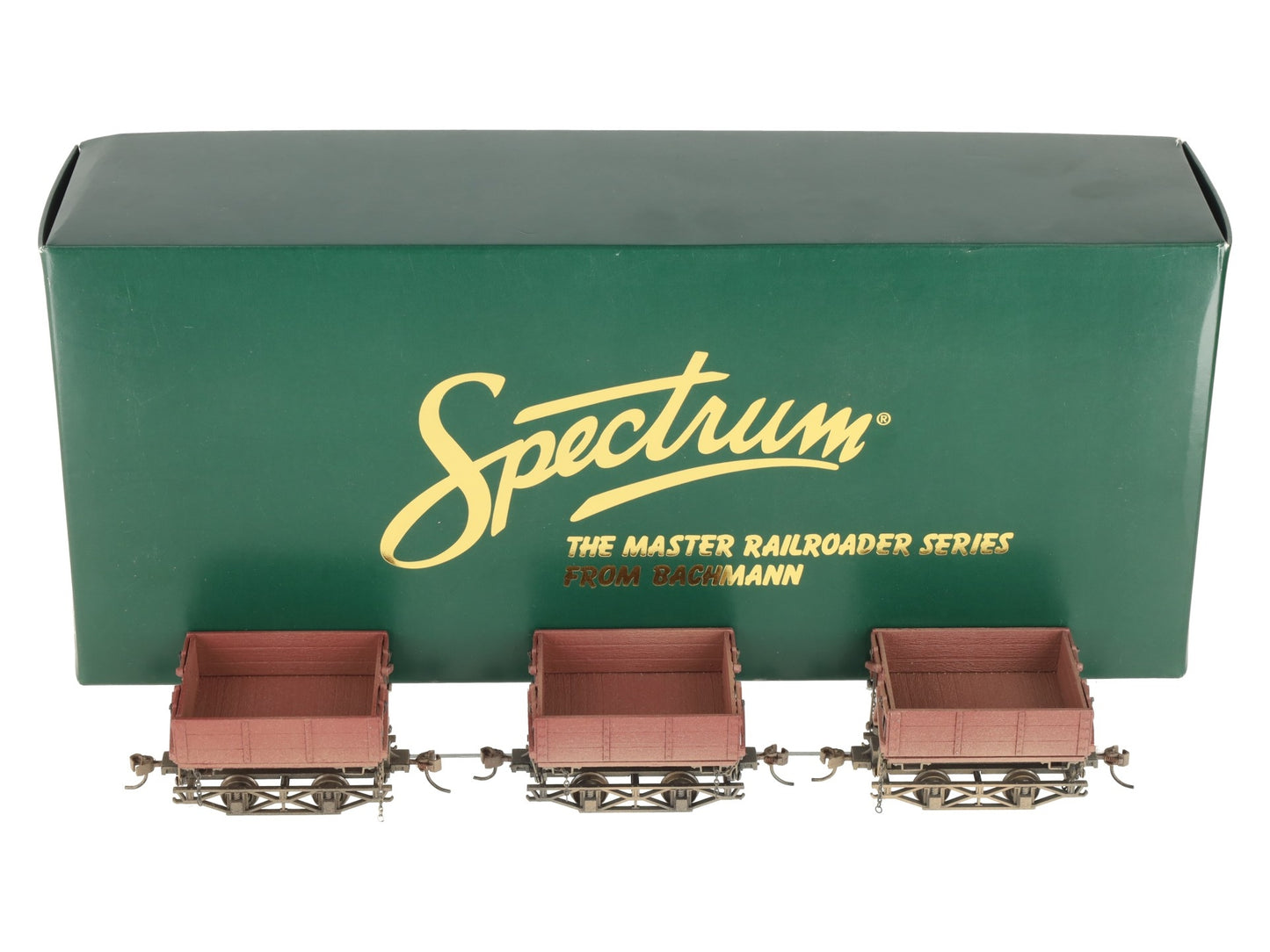 Bachmann 29801 On30 Diecast Logging and Mining Wood Side Dump Cars (Set of 3) EX/Box