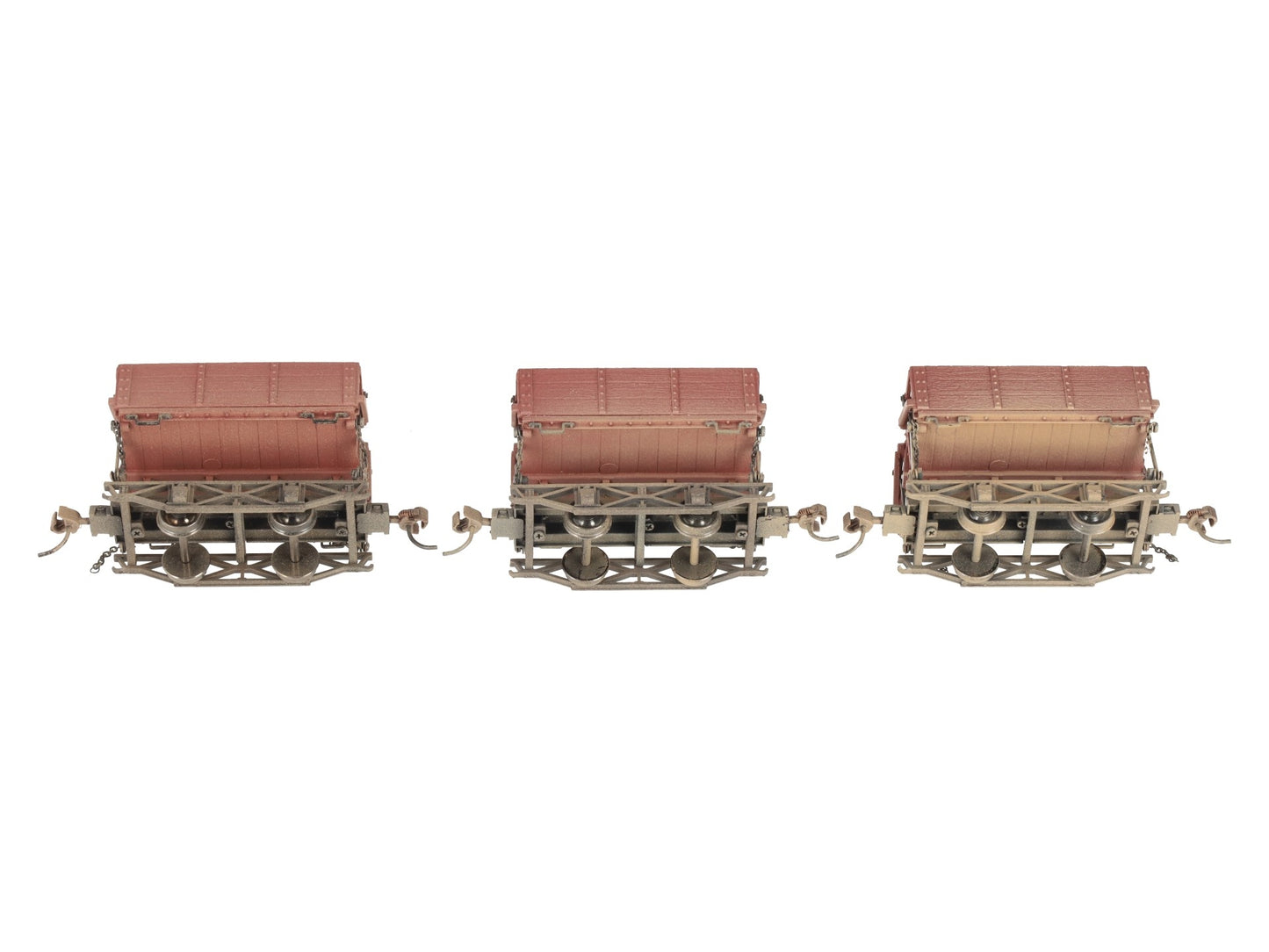 Bachmann 29801 On30 Diecast Logging and Mining Wood Side Dump Cars (Set of 3) EX/Box