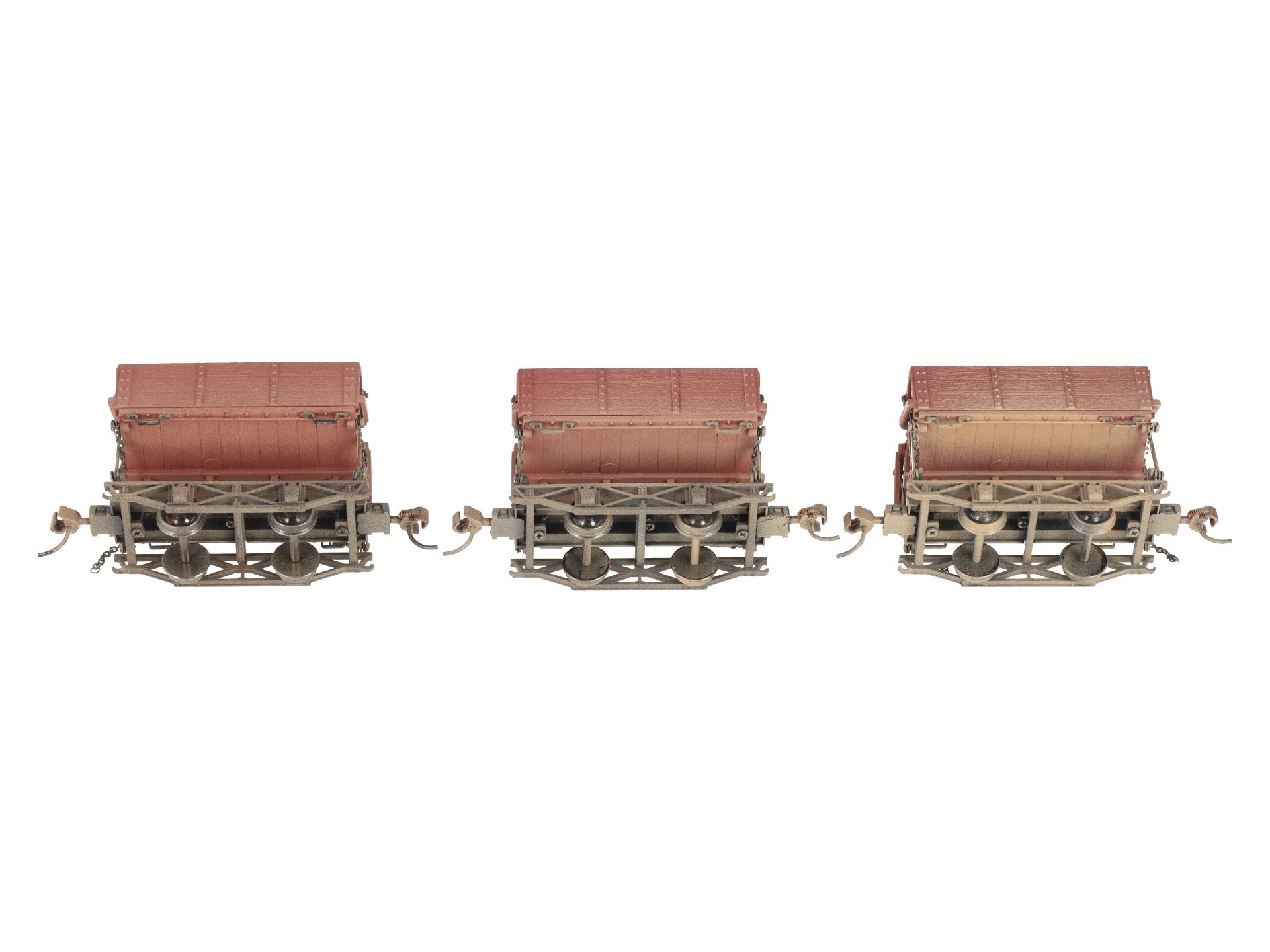 Bachmann 29801 On30 Diecast Logging and Mining Wood Side Dump Cars (Set of 3) EX/Box