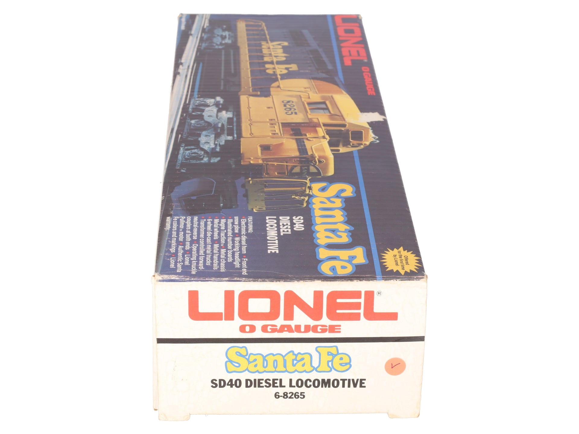 Lionel 6-8265 O Gauge Santa Fe SD-40 Diesel Locomotive EX/Box